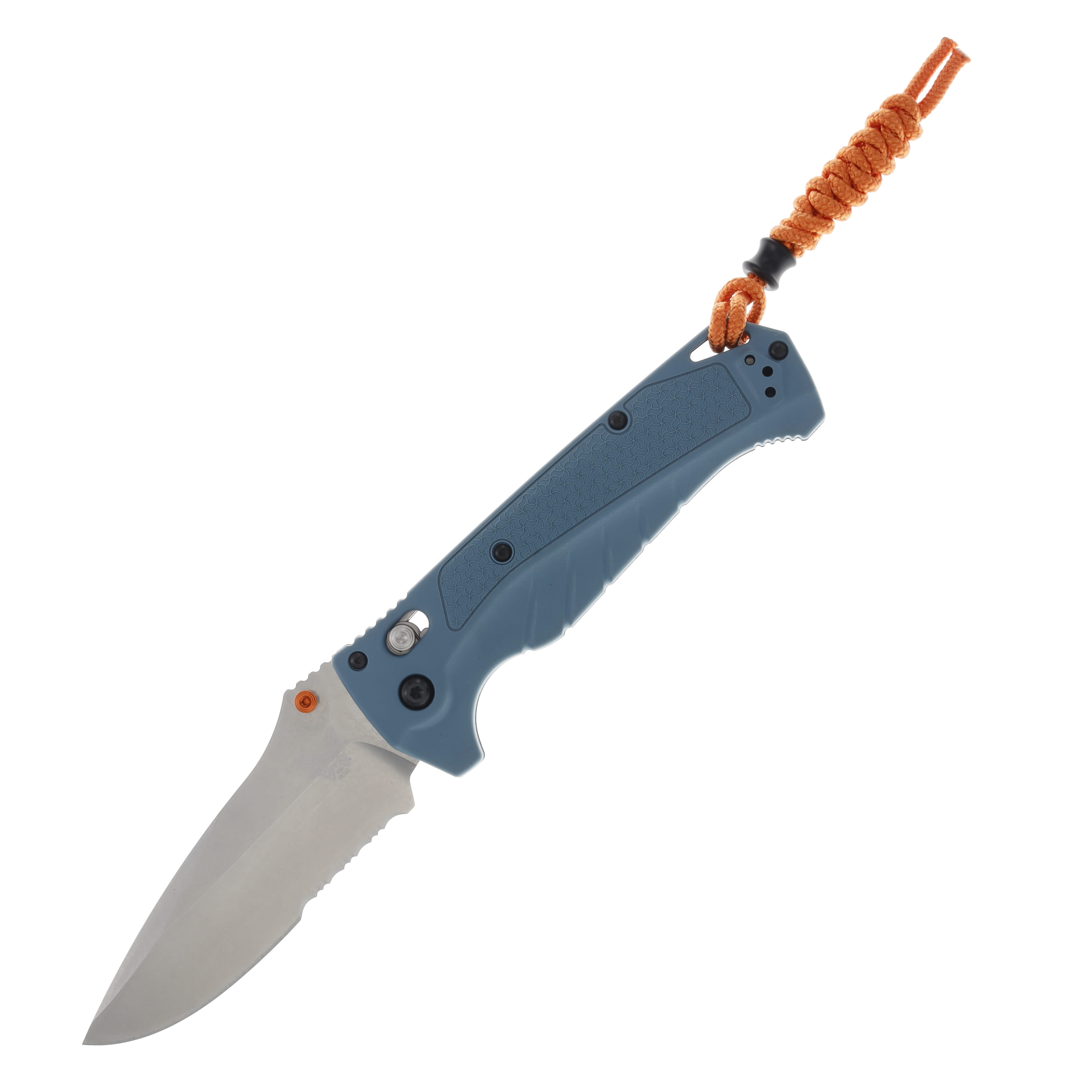 Benchmade Adira Depth Blue 3.88 Inch Plain Stonewash Drop Point BM18060S View 1