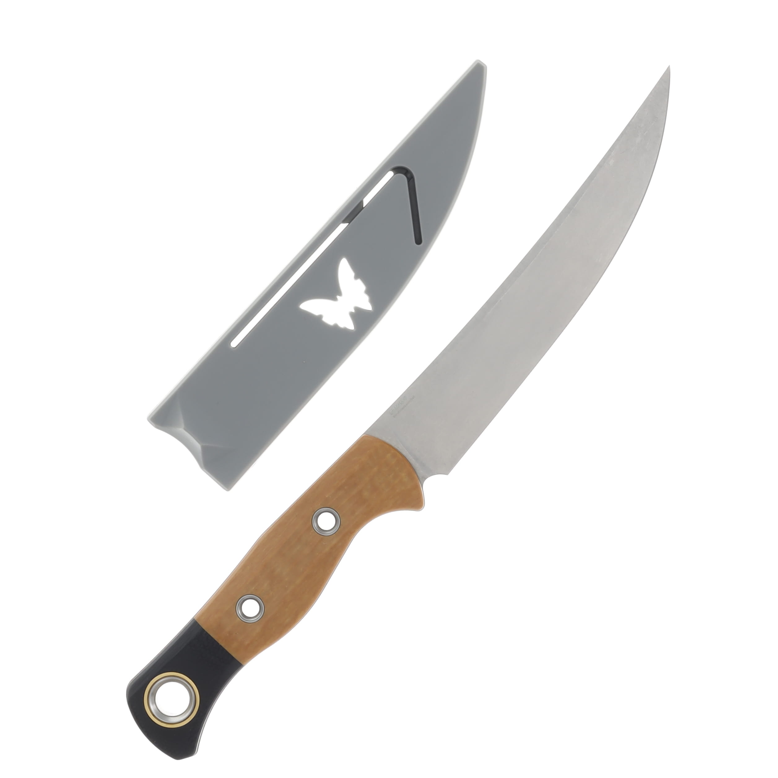 Benchmade Meatcrafter CPM 154 Stonewash Maple Valley Richlite with Black G10 Bolster Handle BM4050-02 View 2
