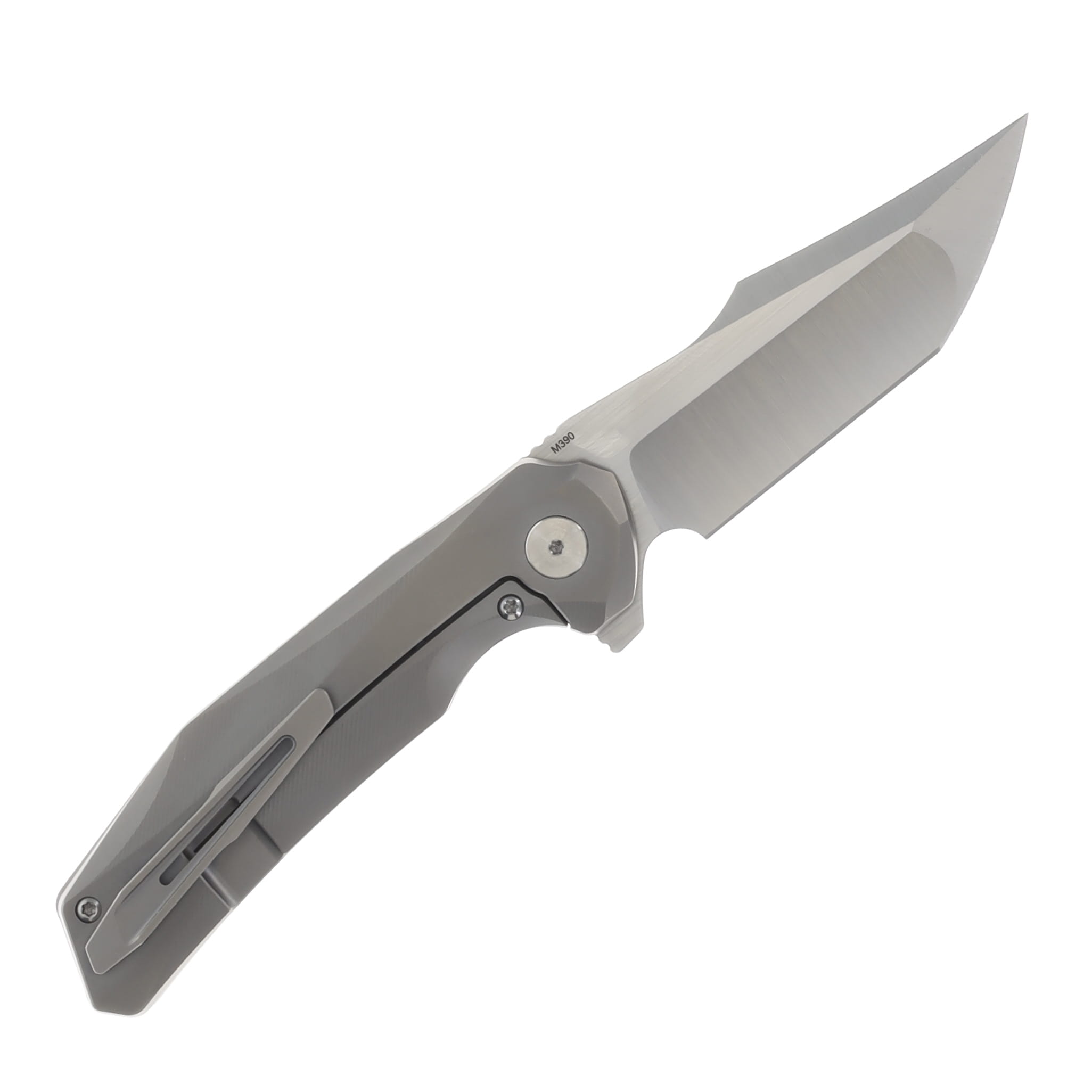 REATE Zoro Gravity Knife Titanium 3.3 Inch Plain Satin Tanto REZORO View 2