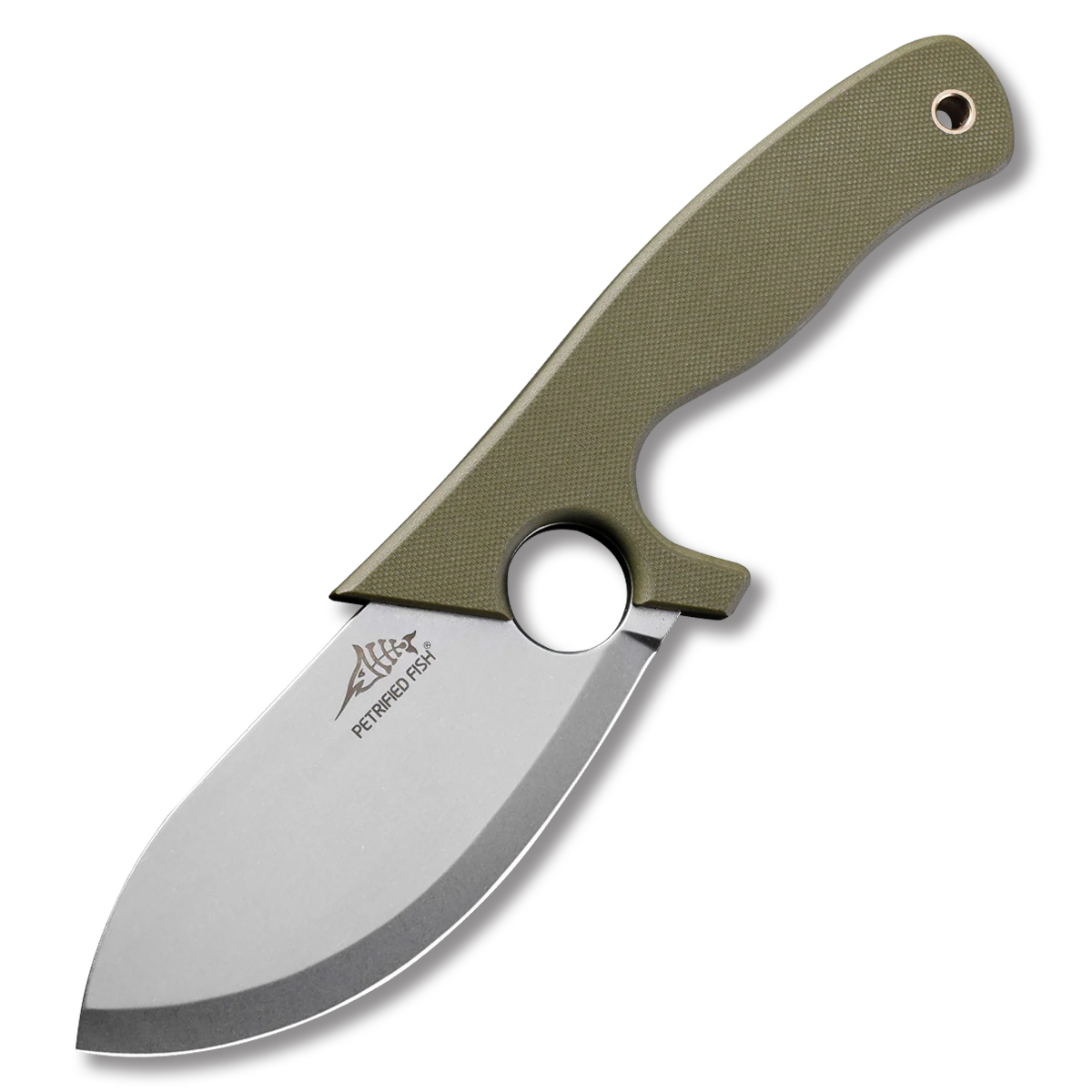 Petrified Fish EEL Fix Blade 9cr18mov Stonewash Green G10 PFH01GRW View 2