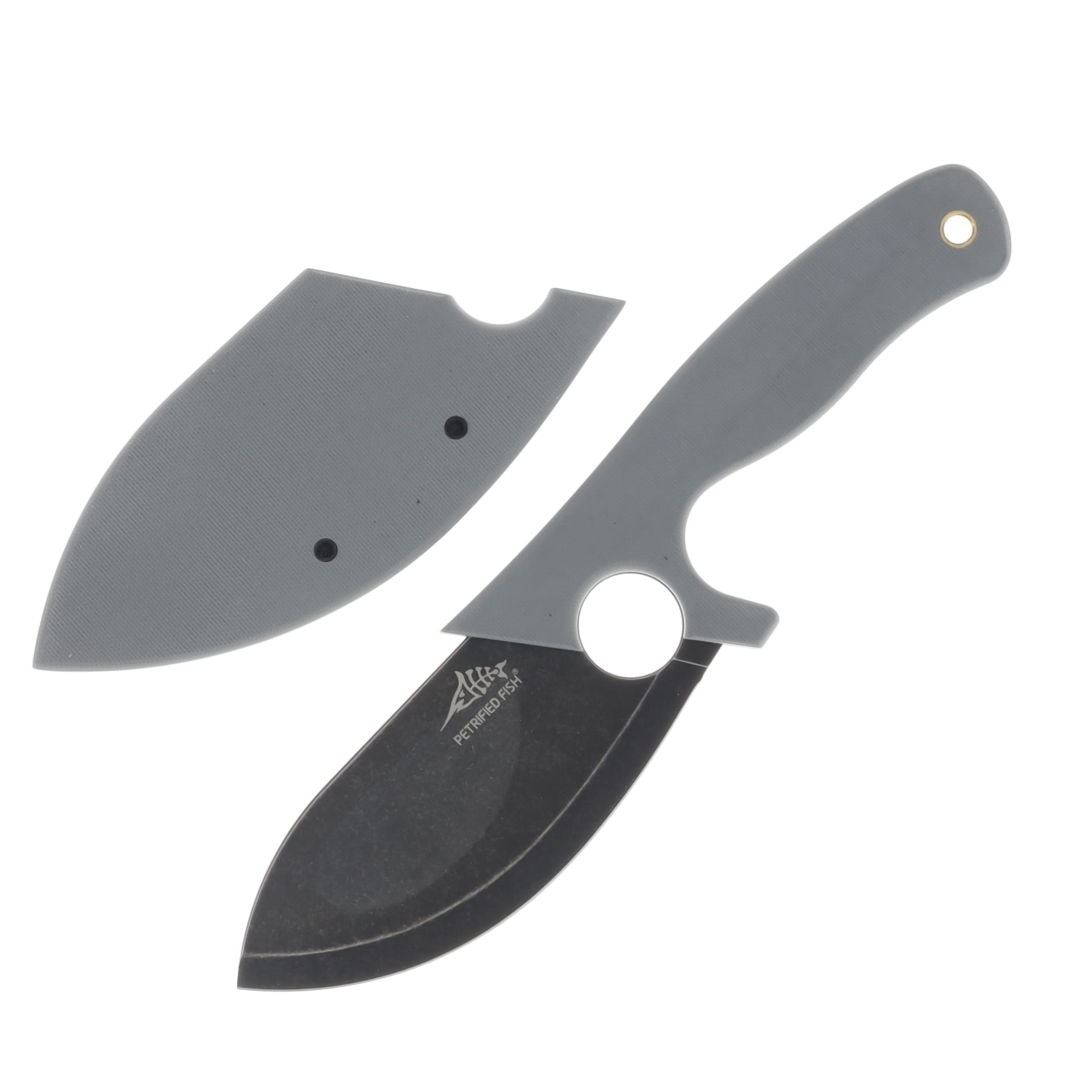 Petrified Fish EEL Fix Blade 9cr18mov Stonewash Gray G10 PFH01GADW View 1