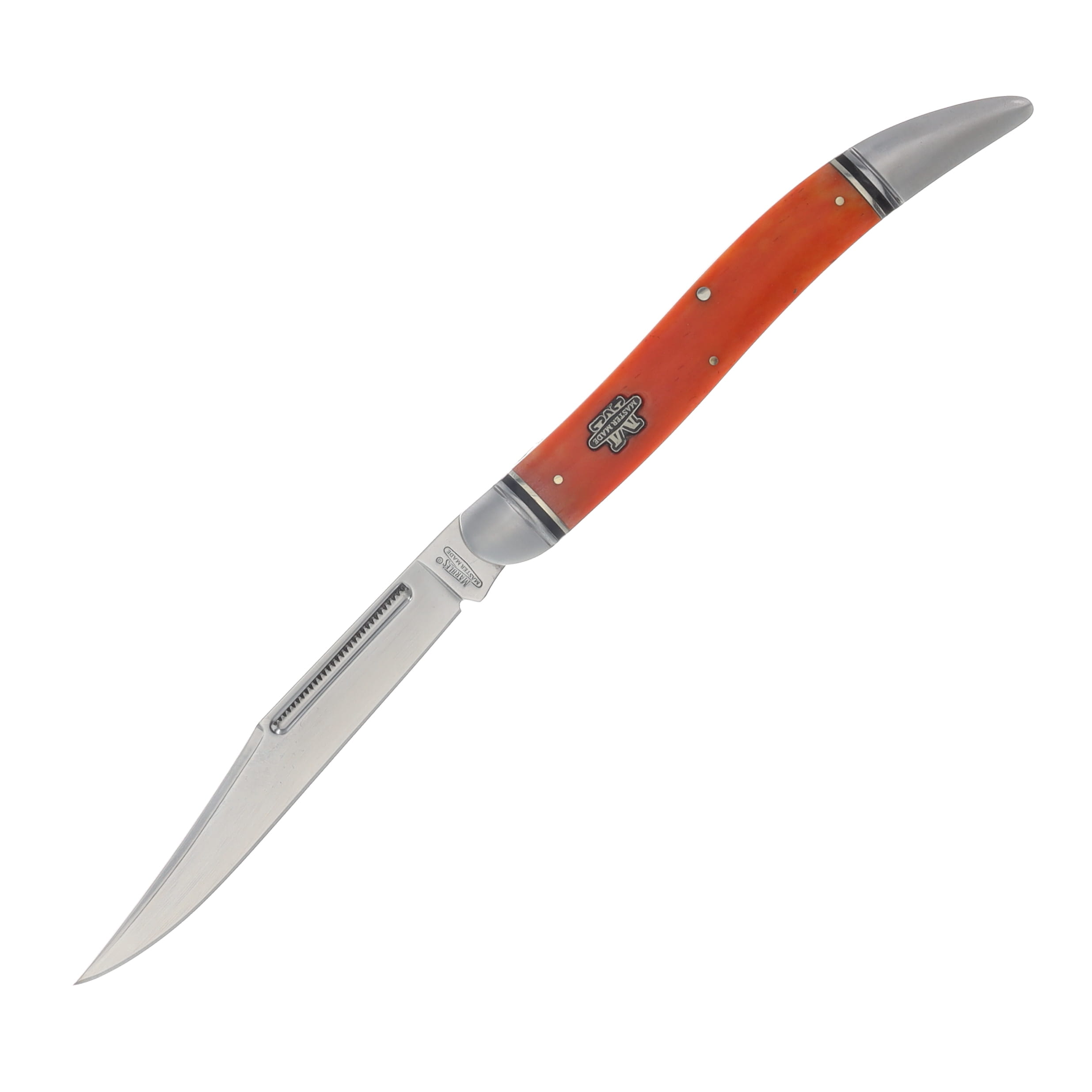 Marble's Master Made Large Toothpick Folding Knife Orange | Smoky