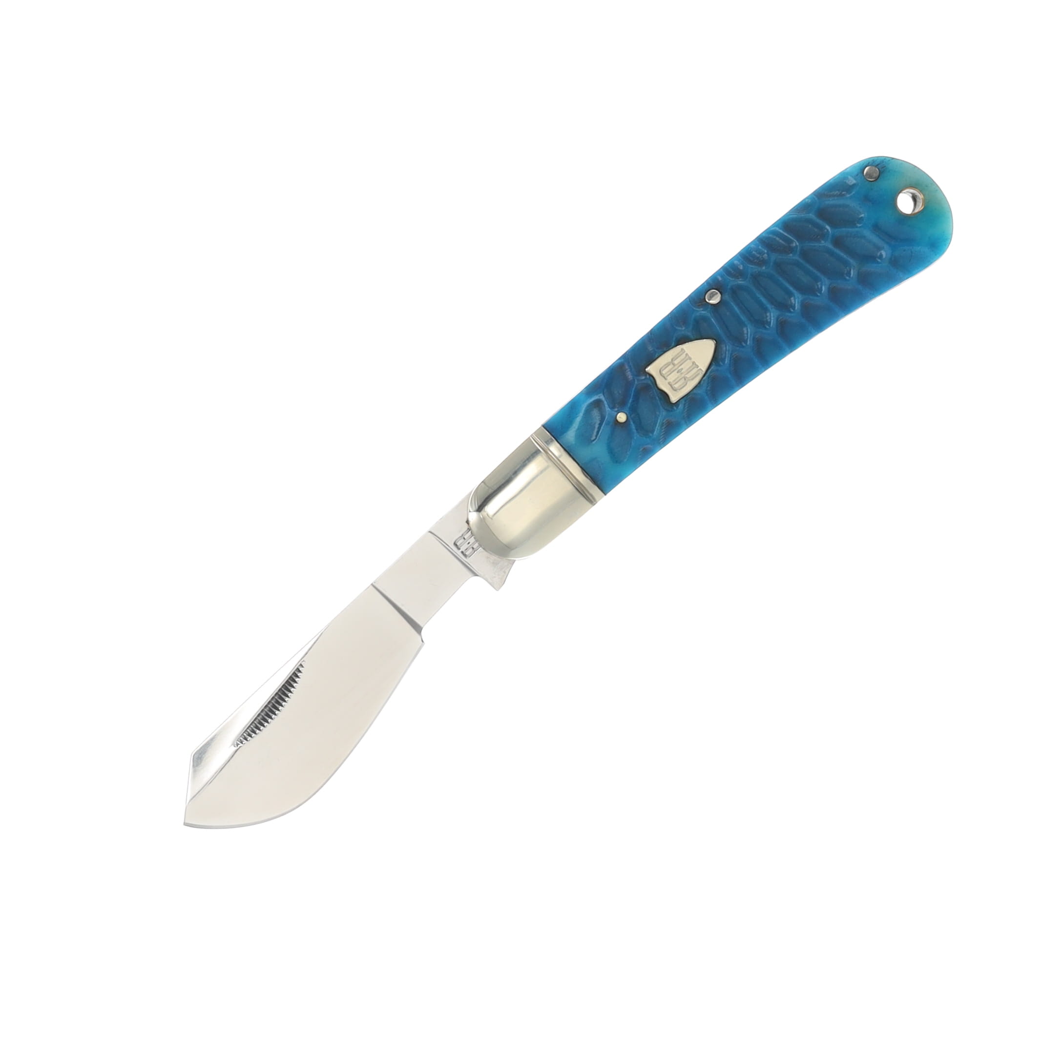 Rough Rider Cotton Sampler Blue Dragon Bone Folding Knife RR2717