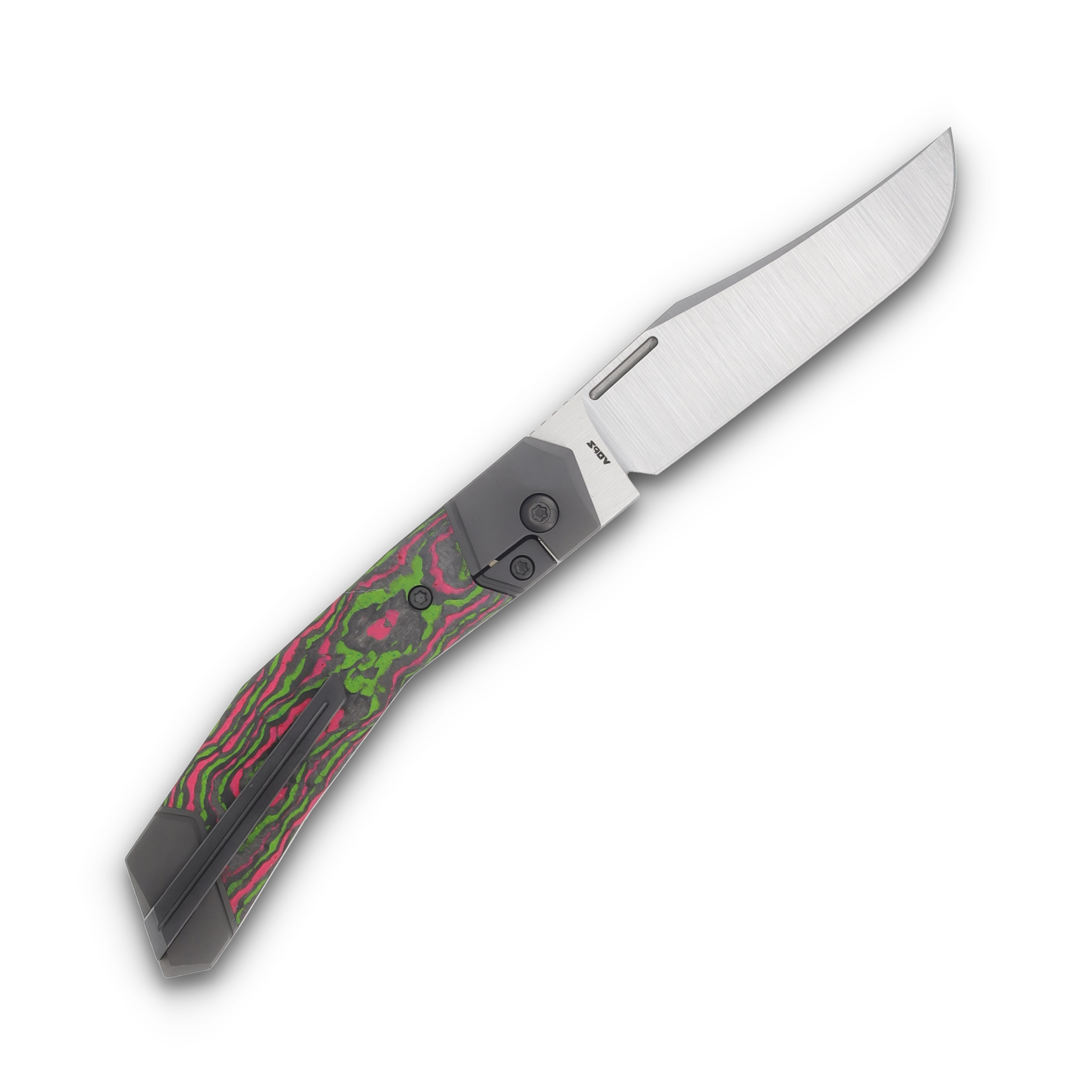 Jack Wolf Bionic Jack Folding Knife Watermelon Sugar CamoCarbon BIONI-01-CC-WAT-SUG View 2