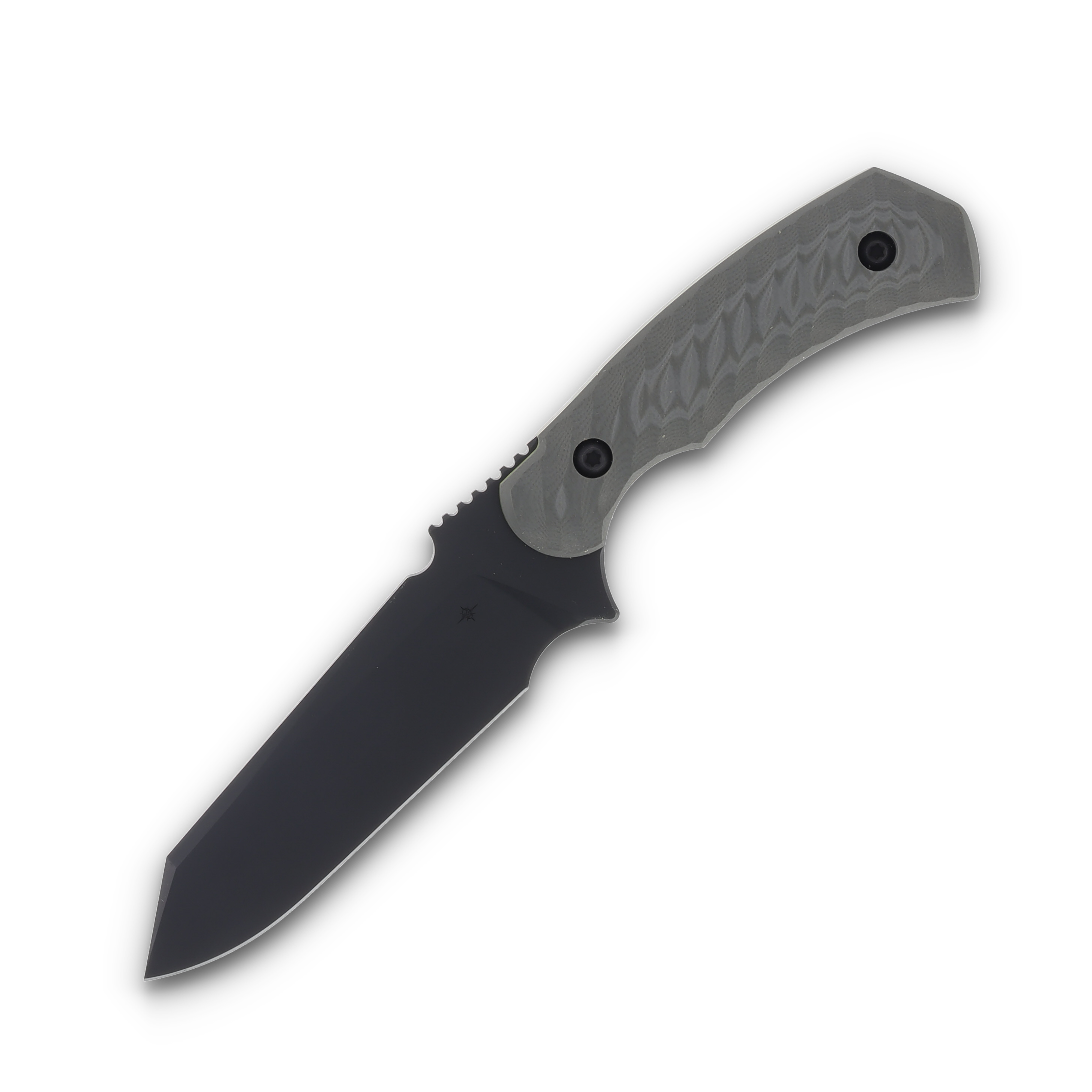 TOOR Zenith Apocolypse Fixed Knife Gray 4 Inch Plain Black Clip Point ZENITHA View 3