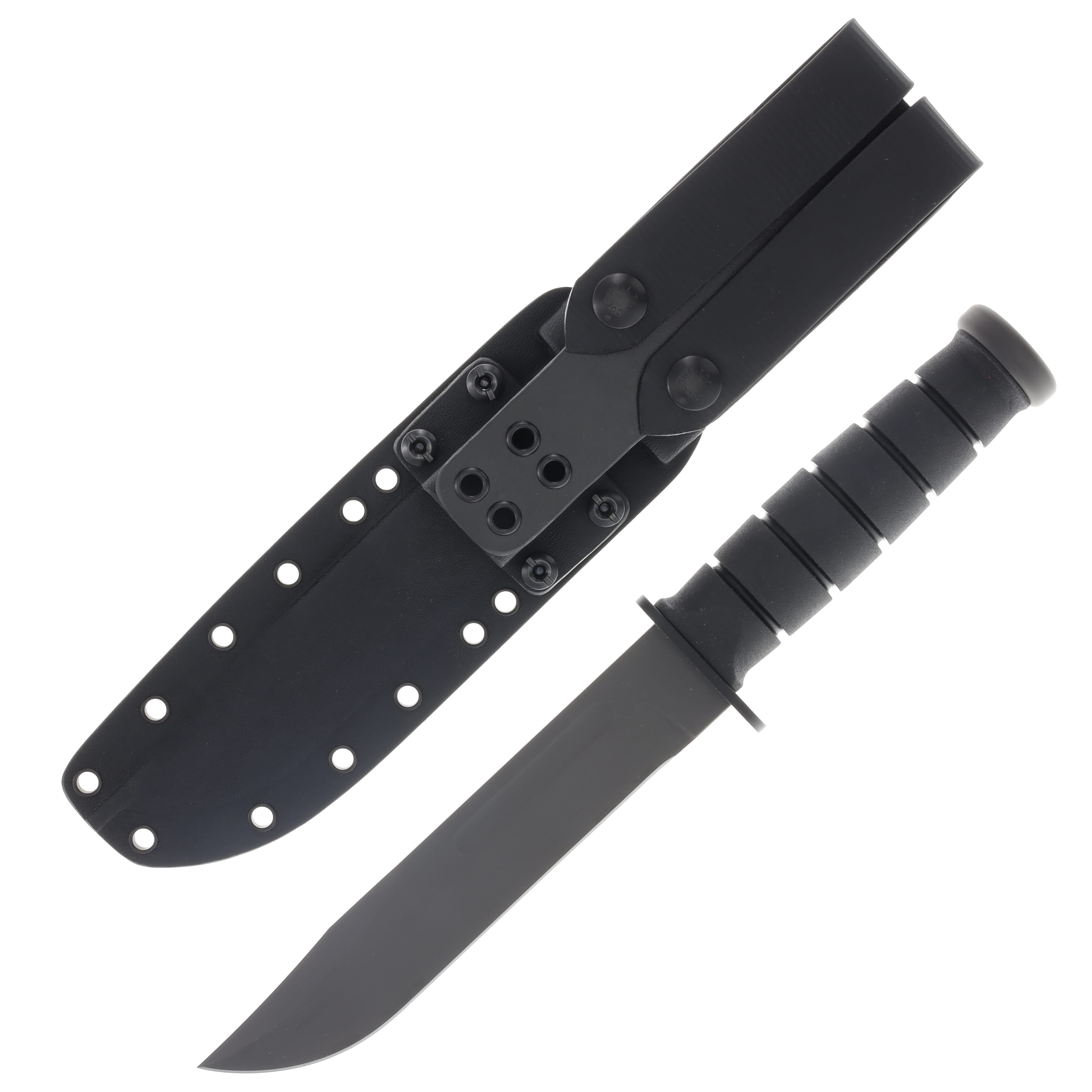 Spartan KA-BAR Black Handle Black Blade Coyote Kydex Sheath SB54BKBKKYTN View 2