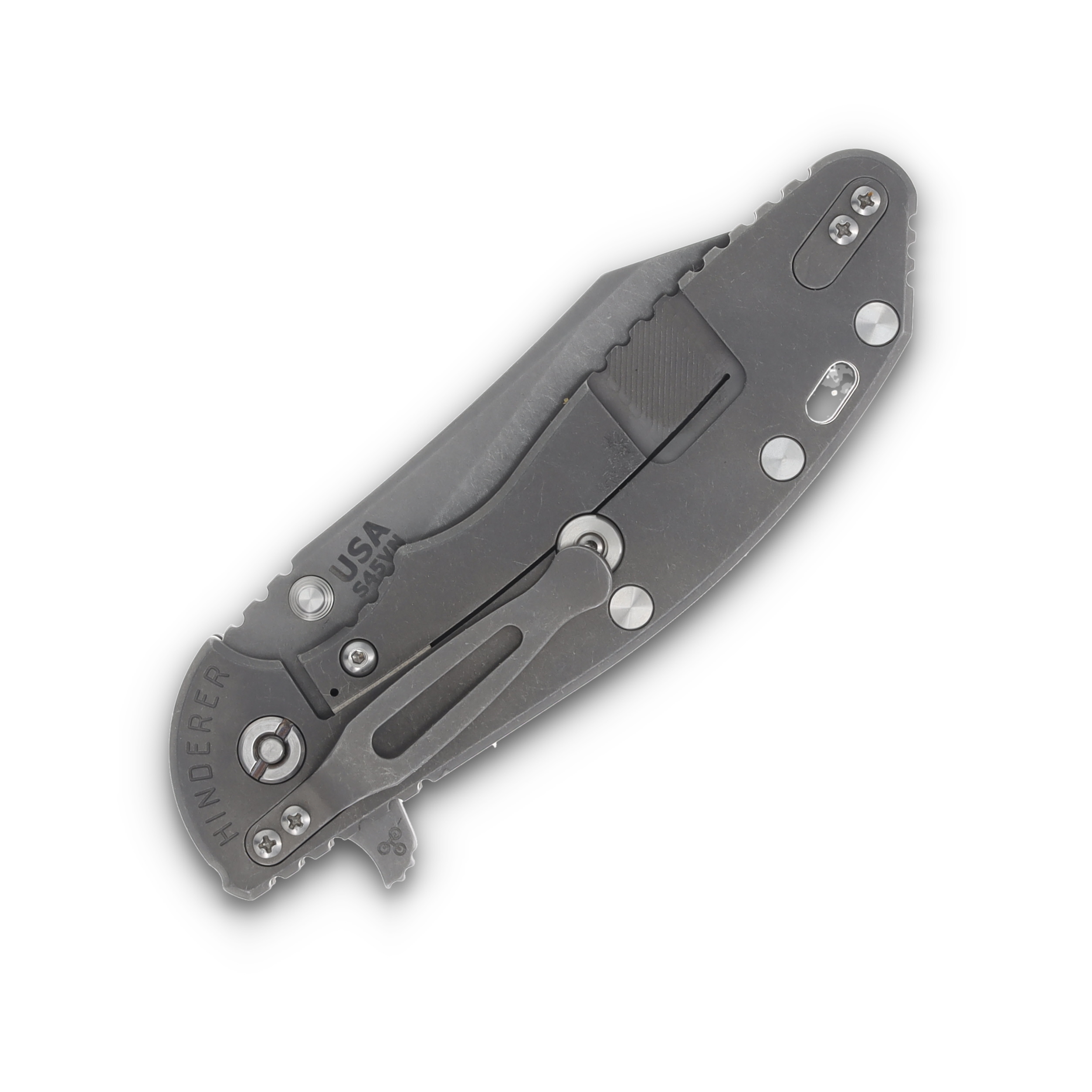 Hinderer XM-24 4.0 Skinny Wharncliffe Working Finish Titanium/Coyote G-10 KXM40SKWCWFCY View 6