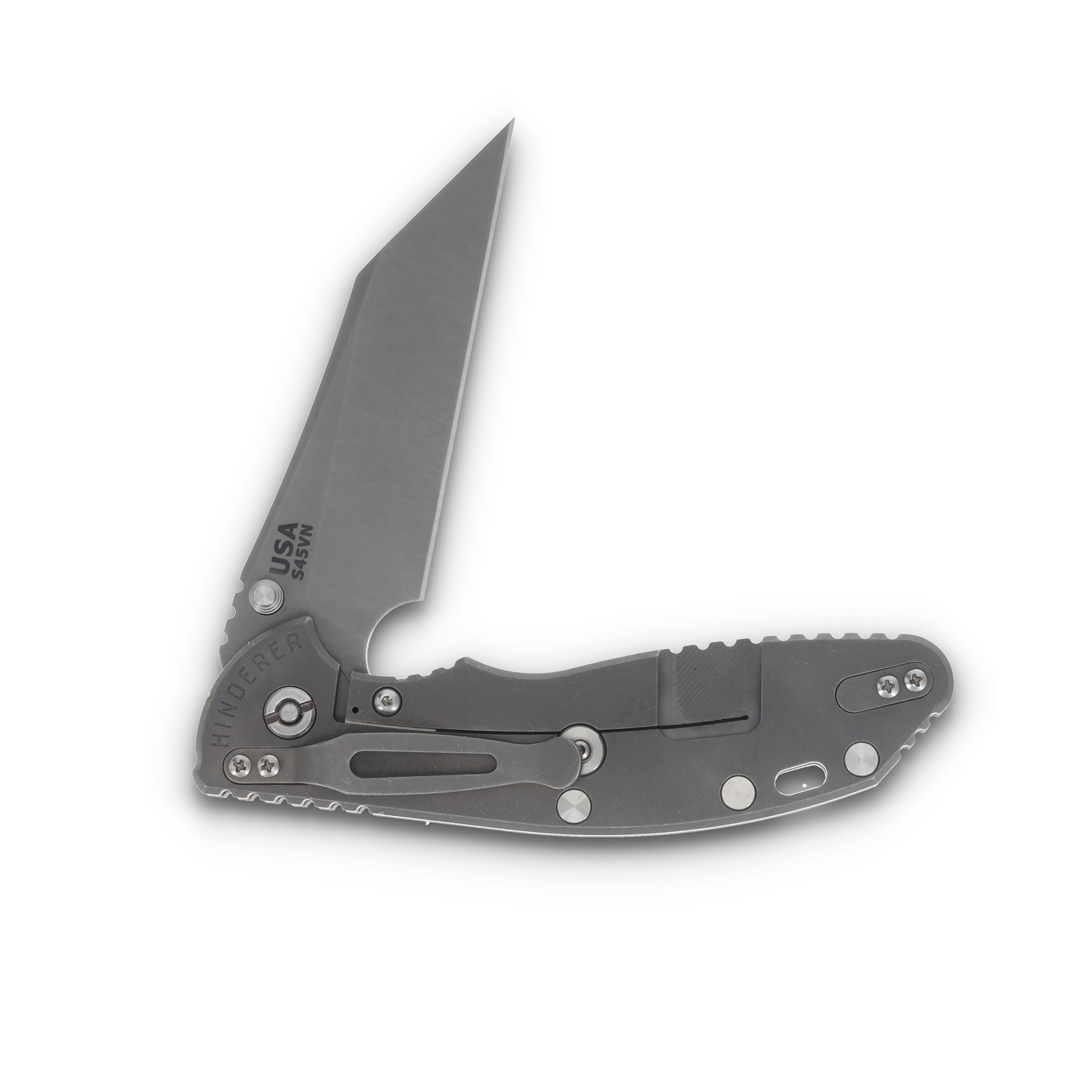 Hinderer XM-24 4.0 Skinny Wharncliffe Working Finish Titanium/Coyote G-10 KXM40SKWCWFCY View 4
