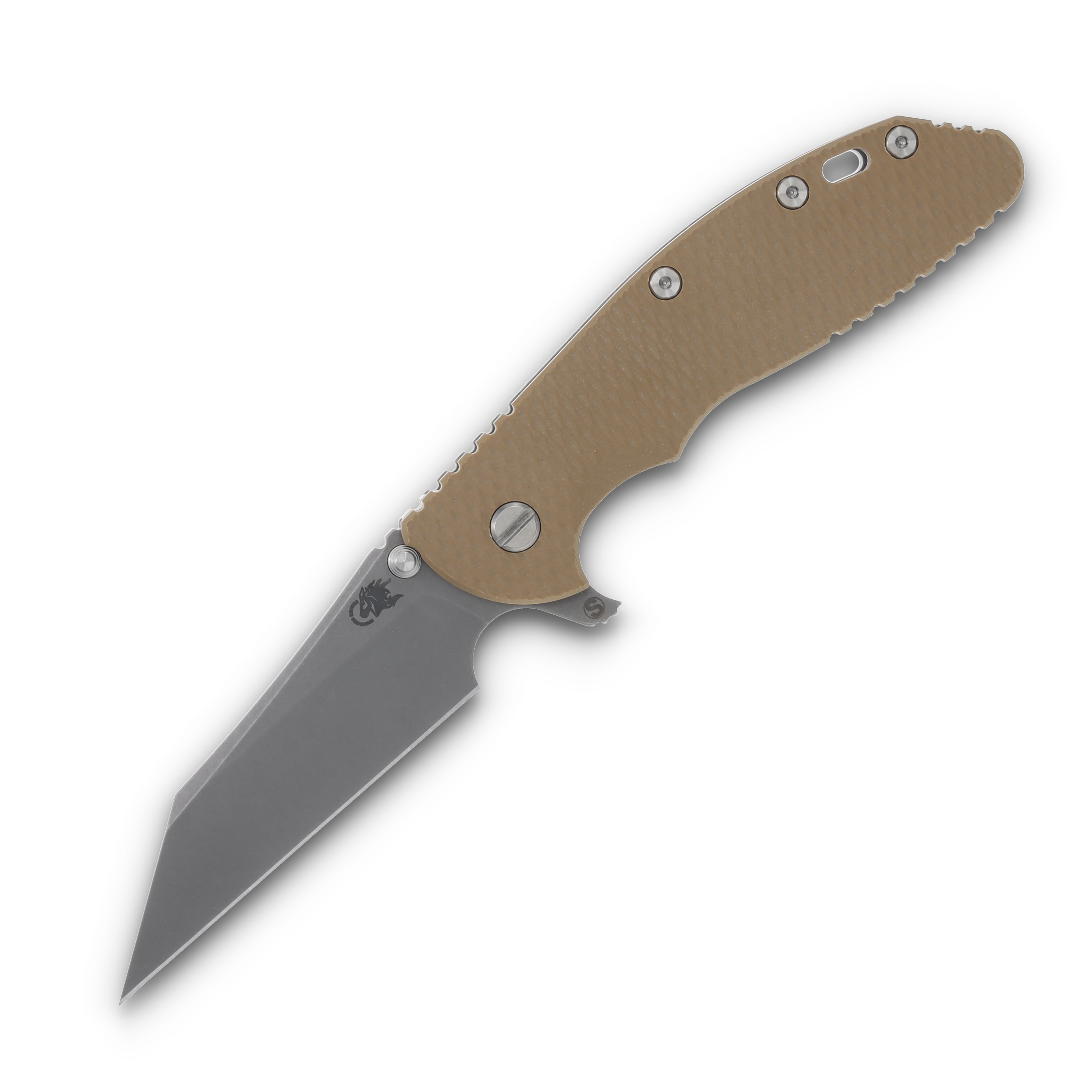 Hinderer XM-24 4.0 Skinny Wharncliffe Working Finish Titanium/Coyote G-10 KXM40SKWCWFCY View 1
