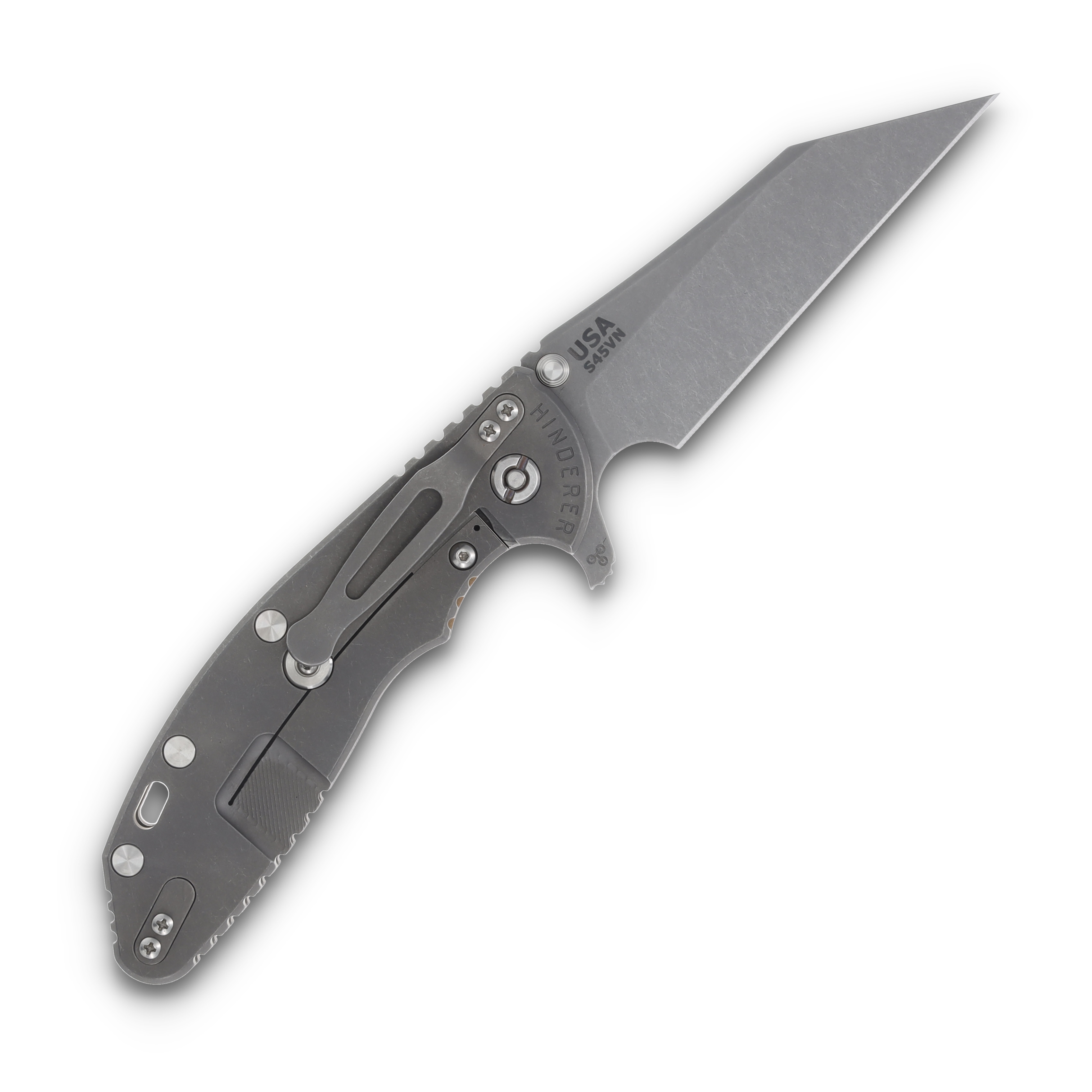 Hinderer XM-24 4.0 Skinny Wharncliffe Working Finish Titanium/Coyote G-10 KXM40SKWCWFCY View 2