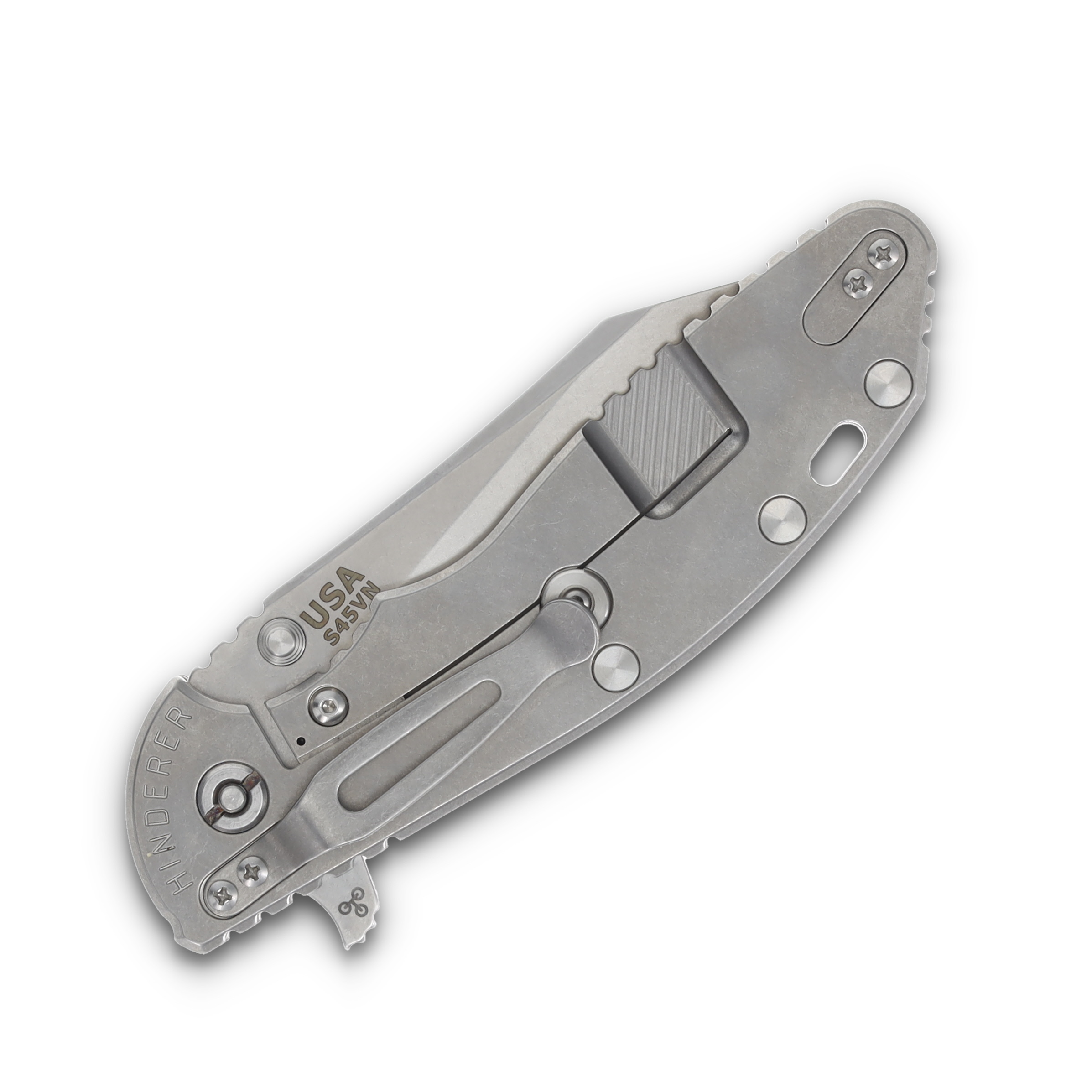 Hinderer XM-24 4.0 Skinny Wharncliffe Stonewash Titanium/Coyote G-10 KXM40SKWCSWCY View 6