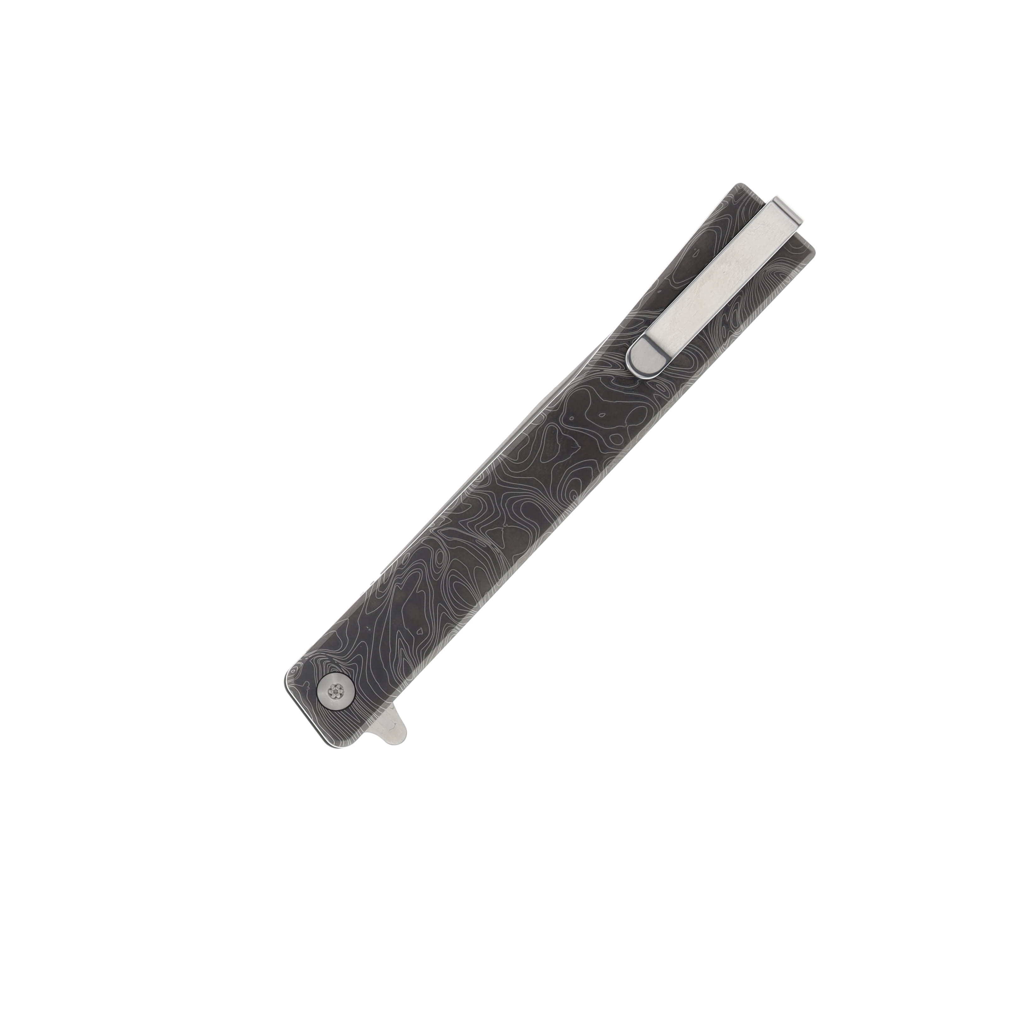 Ocaso Solstice Folding Knife Topo 3.5 Inch Plain Satin Straight Back 10ETS View 2
