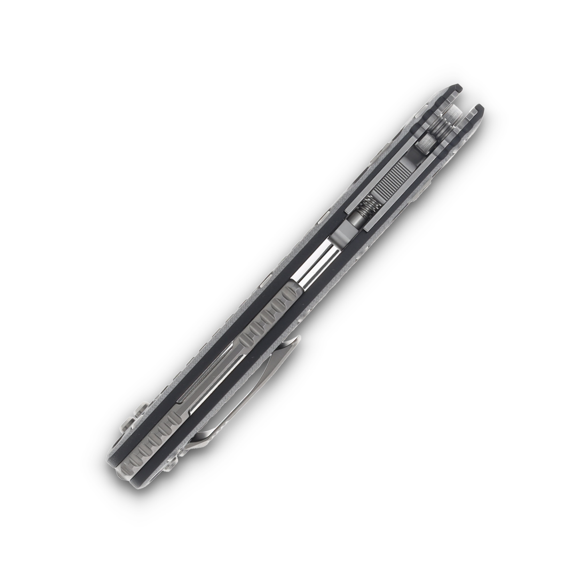 Microtech Amphibian RAM LOK Frag G10 Black 3.87in Stonewash Clip Point MT137RL10FRGTBK View 8