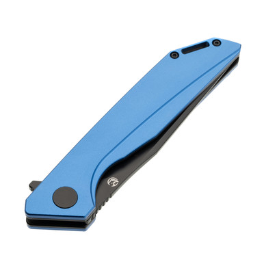 Glow Rhino The Szilard Folding Knife Magnacut Tanto Anodized Aluminum Handles with Large Blue Tritium SZILARD-B-AL-Z-MGNCT-XB View 4
