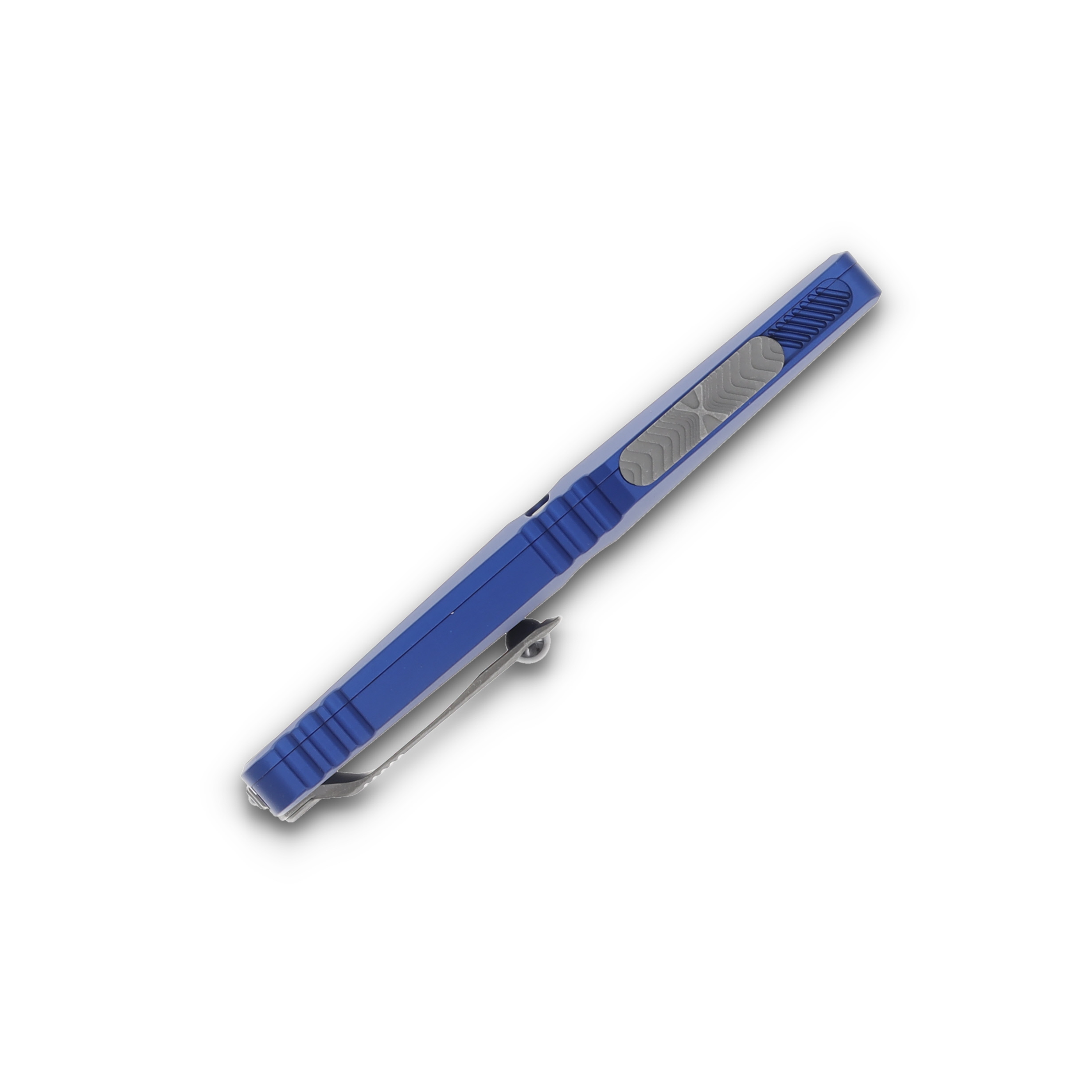 Microtech Combat Troodon Gen III Navy Blue OTF SE Apocalyptic Drop Point AUMT114310APNA View 6