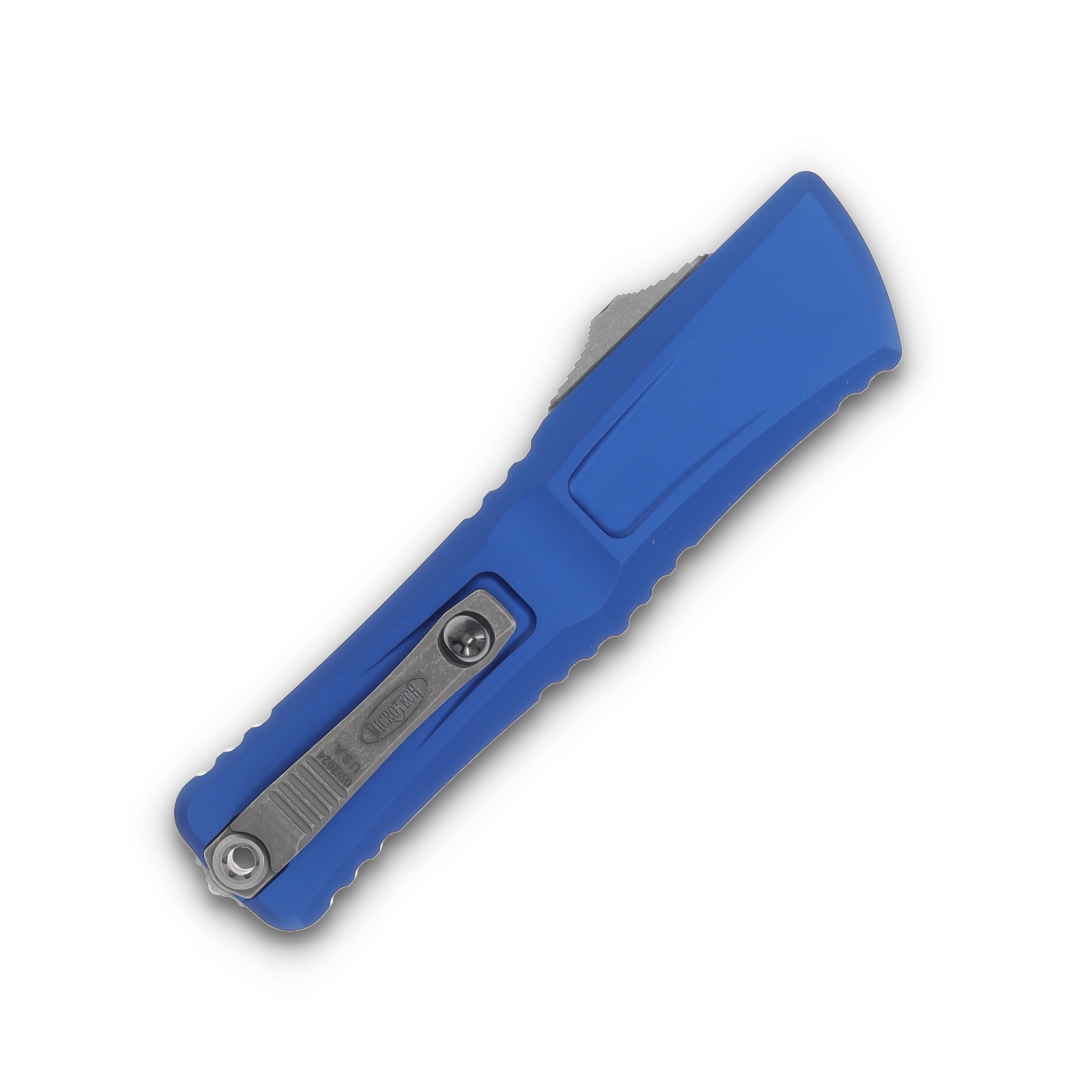 Microtech Combat Troodon Gen III Navy Blue OTF DE Apocalyptic Dagger AUMT114210APNA View 4