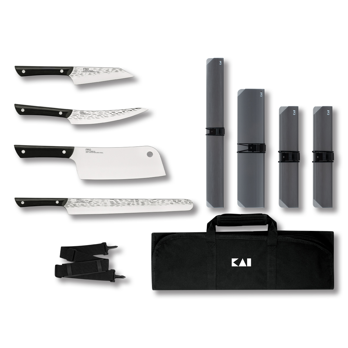 KAI Housewares Pro BBQ 5 Piece Kitchen Knife Set Kit SHTS0630 View 1