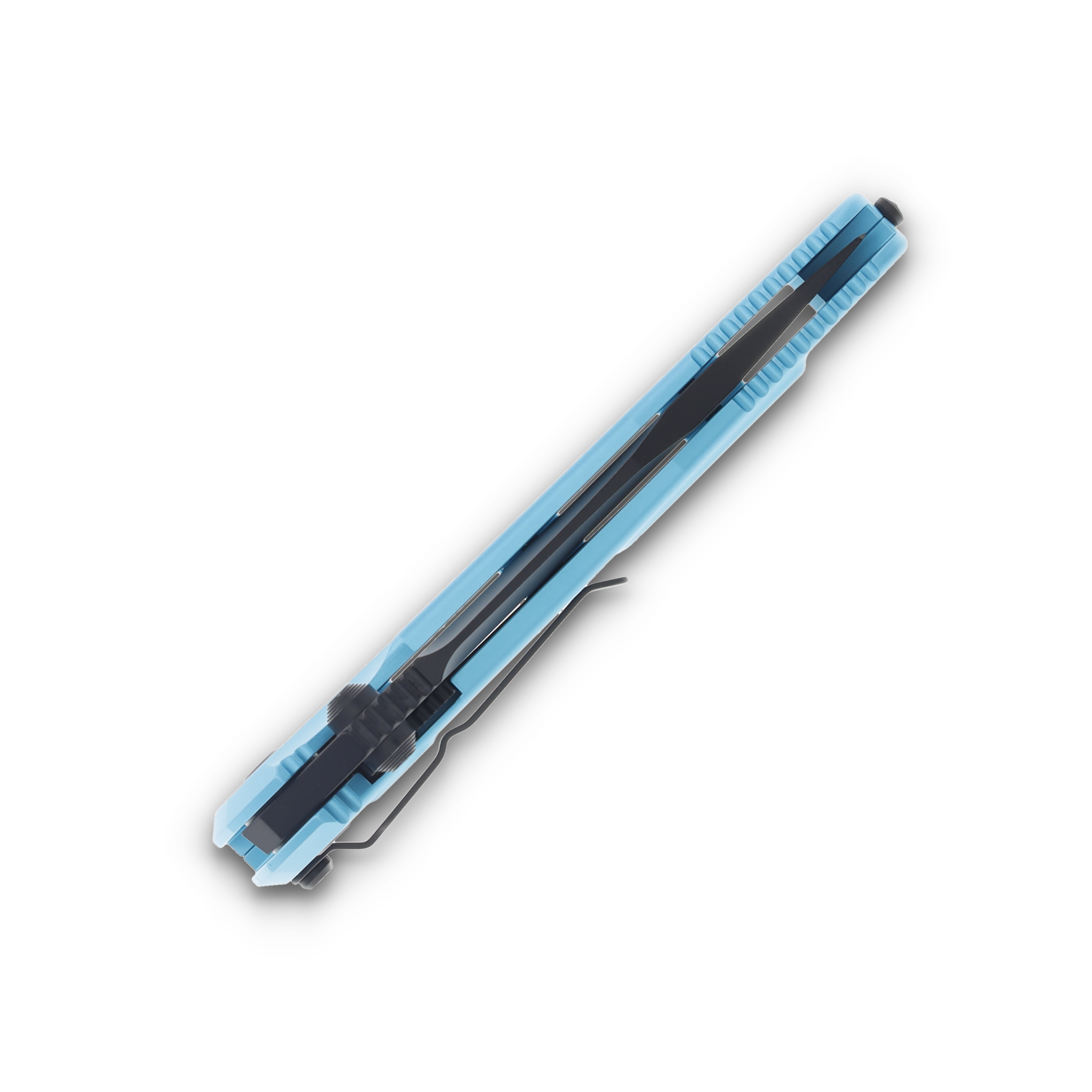 Microtech SOCOM Elite Linerlock Folding Knife Black S/E Turquoise AUMT1601TQ View 7