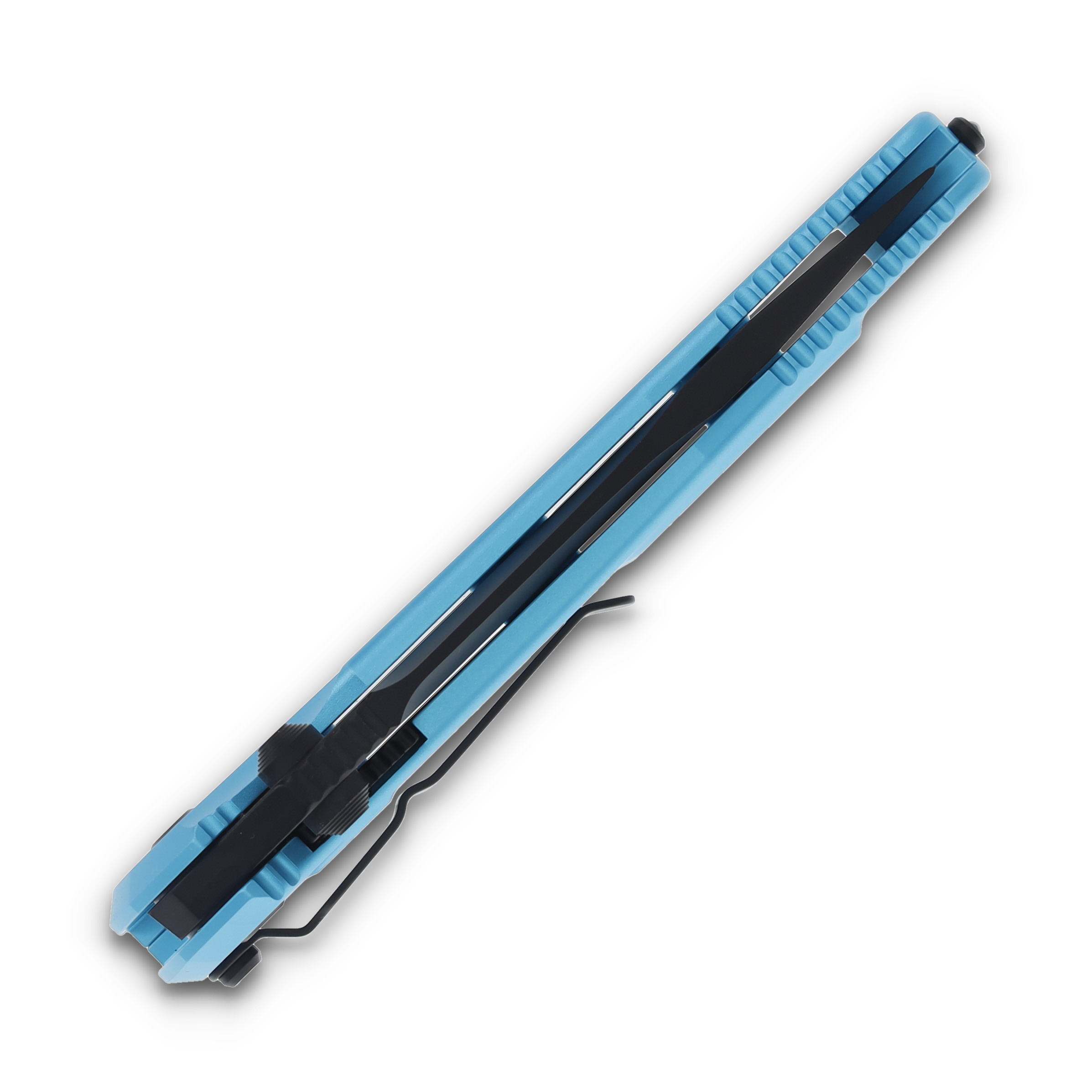Microtech SOCOM Elite Folding Knife Half Serrated S/E Turquoise MT1602TQ View 5