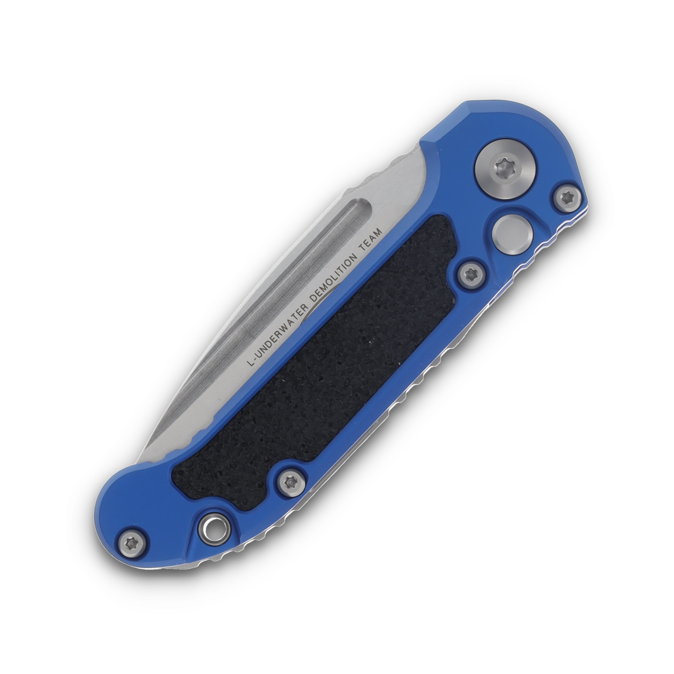 Microtech LUDT SE Gen III Blue G-10 3.42" Stonewash Plain Drop Pt AUMT113510BL View 3