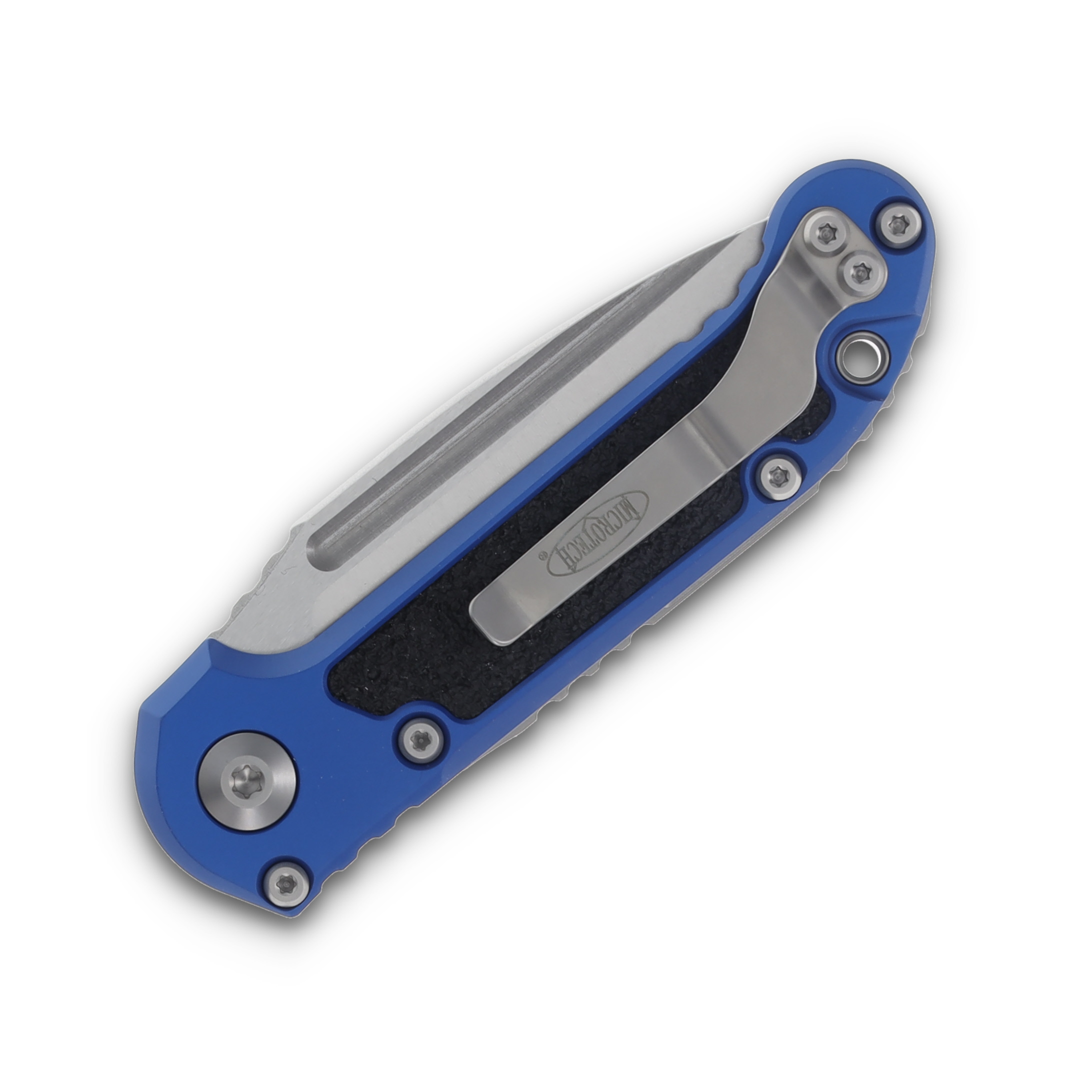 Microtech LUDT SE Gen III Blue G-10 3.42" Stonewash Plain Drop Pt AUMT113510BL View 4