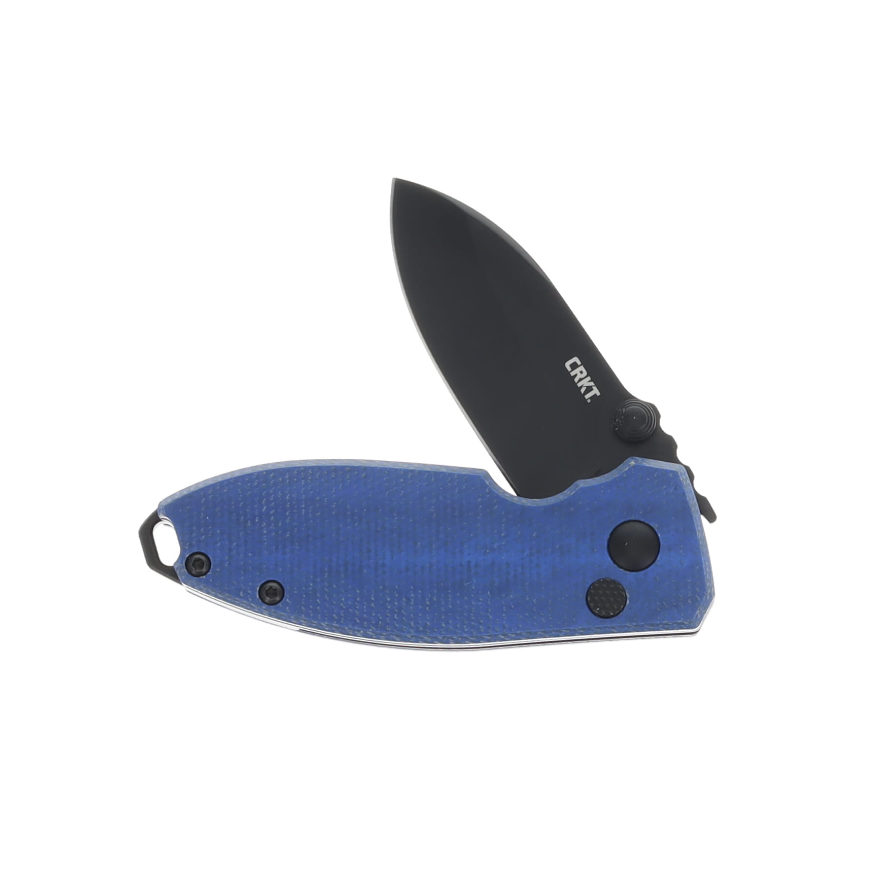 CRKT Squid Folding Knife 2.27in Plain Edge Blue Burlap Micarta CR2474BD View 3