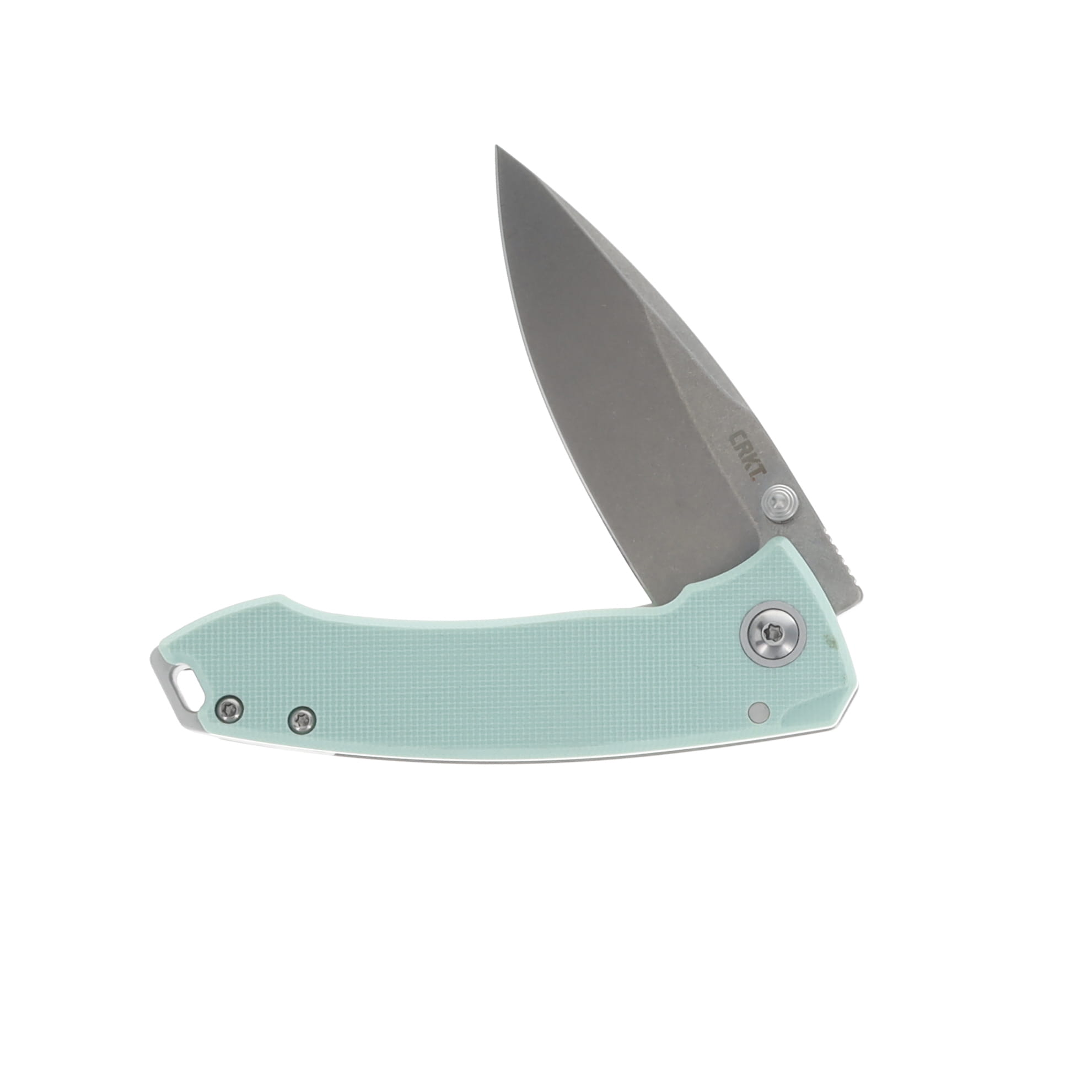 CRKT Tuna Compact Folding Knife 2.73in Plain Edge Aqua Blue G10 CR2522B View 3