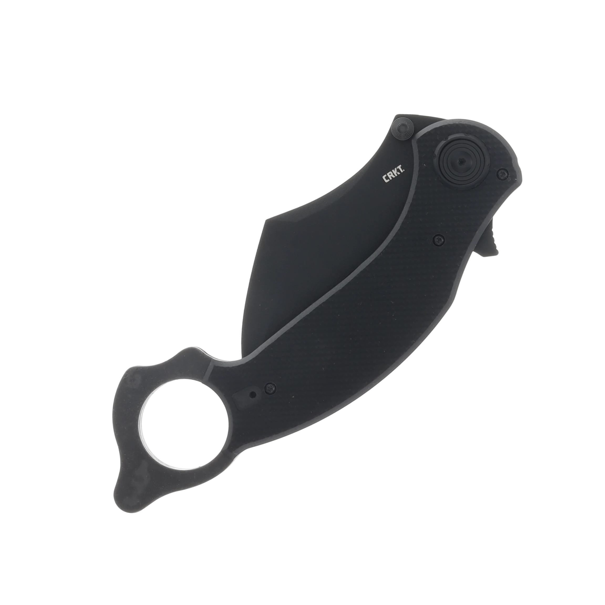 CRKT Du Hoc Deadbolt Assisted Karambit Knife Black 3.62in Hawkbill Blade CR2635 View 3
