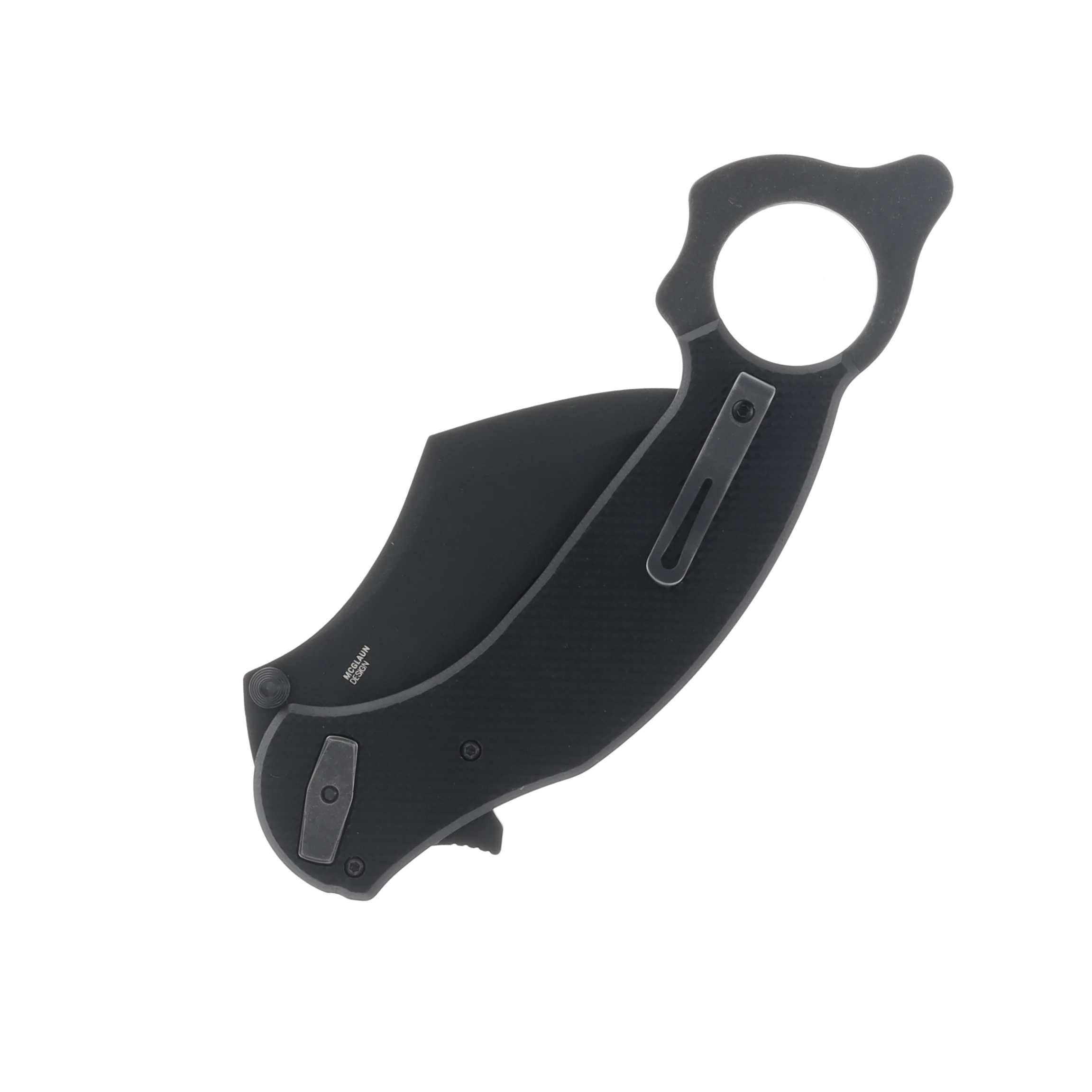 CRKT Du Hoc Deadbolt Assisted Karambit Knife Black 3.62in Hawkbill Blade CR2635 View 4