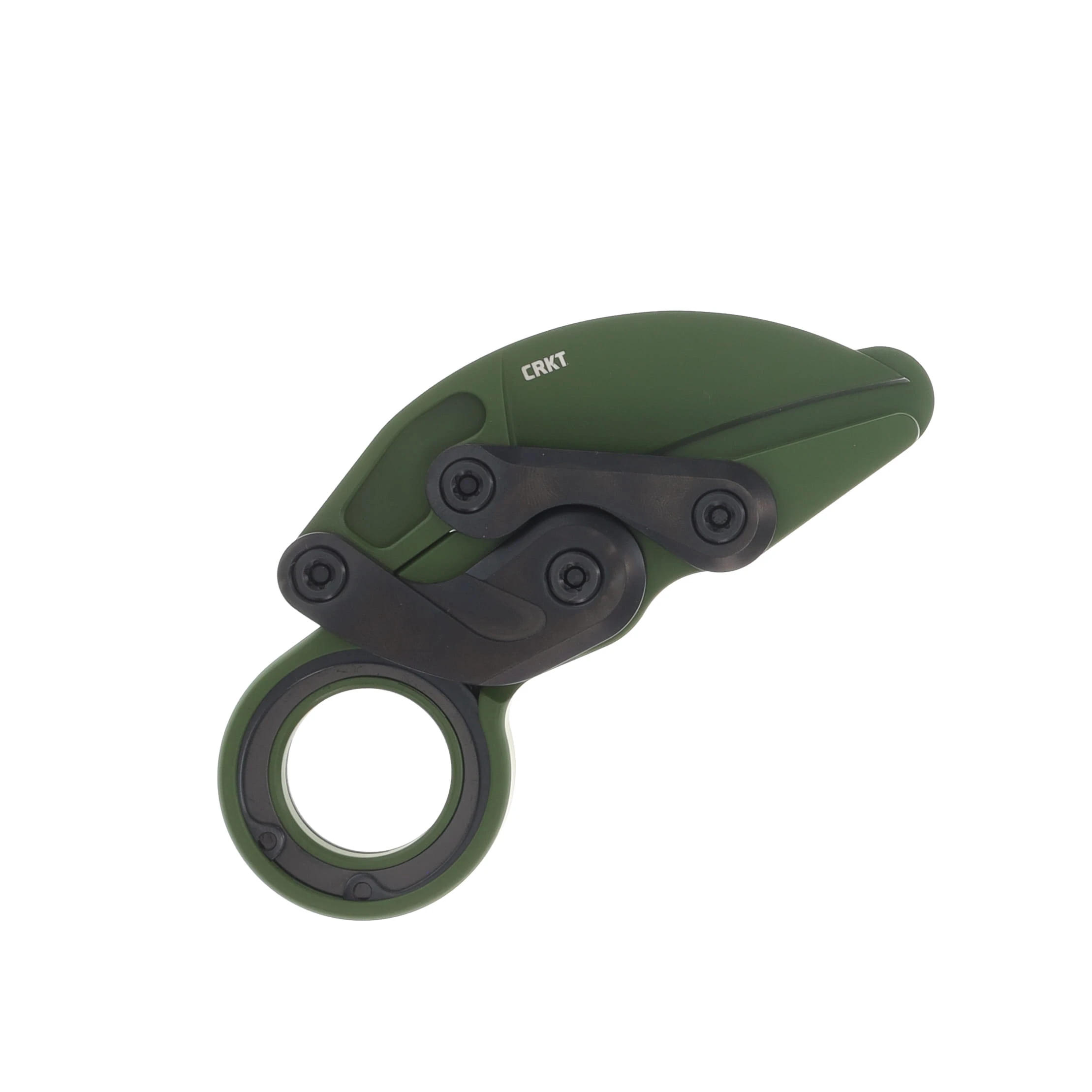 CRKT Provoke Multicam Bright Green Folding Karambit Knife 2.41in Green Hawkbill CR4040BG View 5