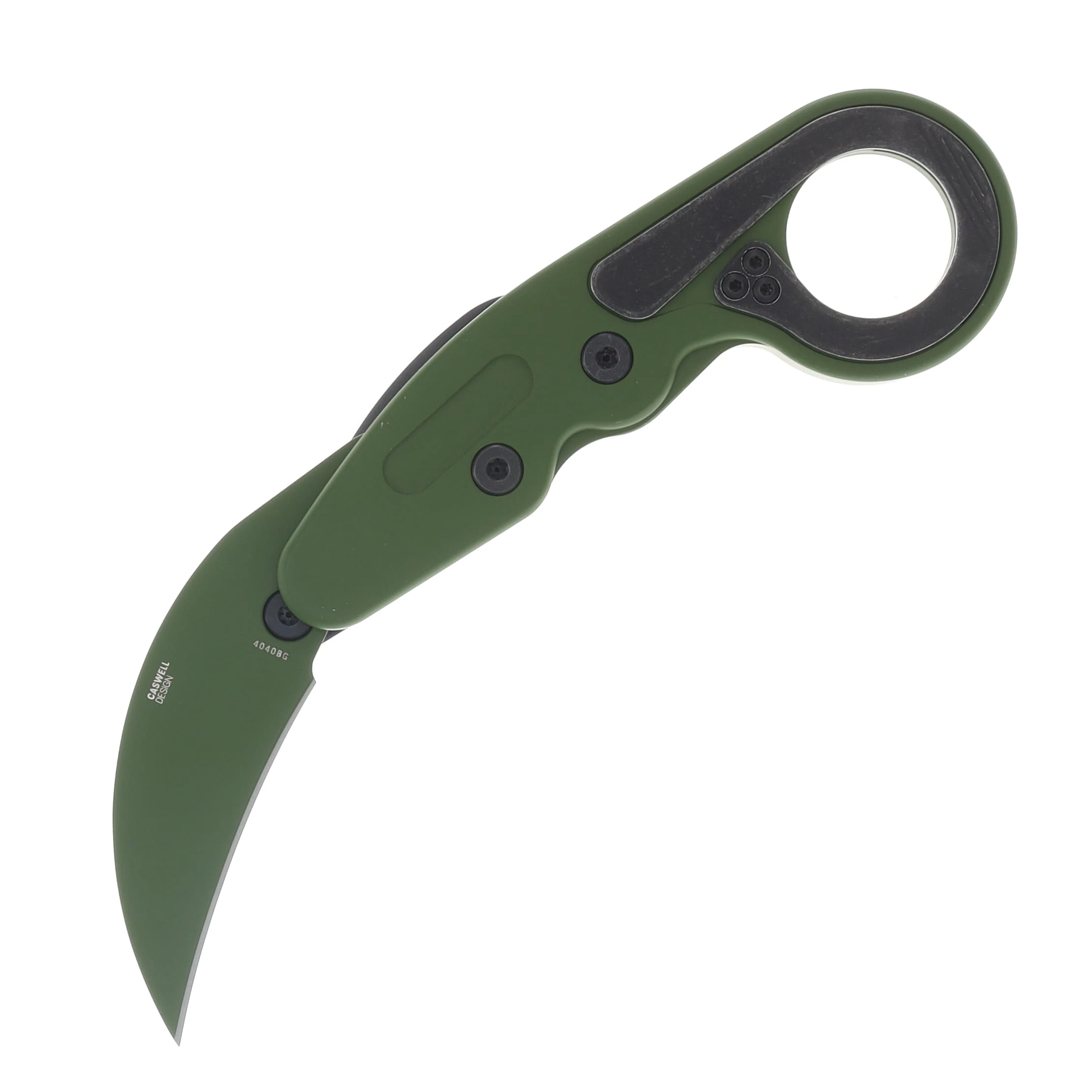CRKT Provoke Multicam Bright Green Folding Karambit Knife 2.41in Green Hawkbill CR4040BG View 2