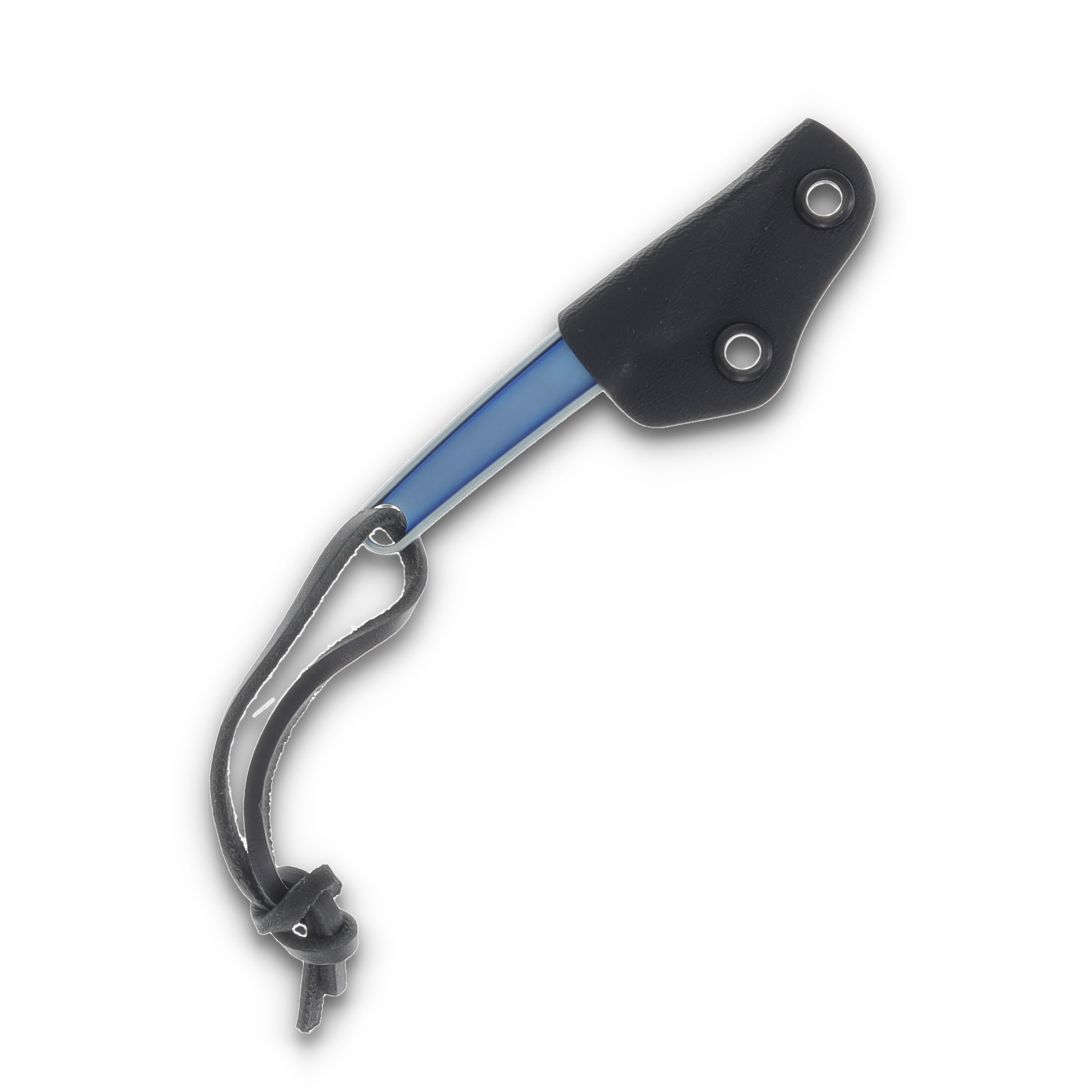 CRKT HangTi Fixed Blade Blue Titanium Knife 1.06in Kiridashi Blade CR7065 View 5