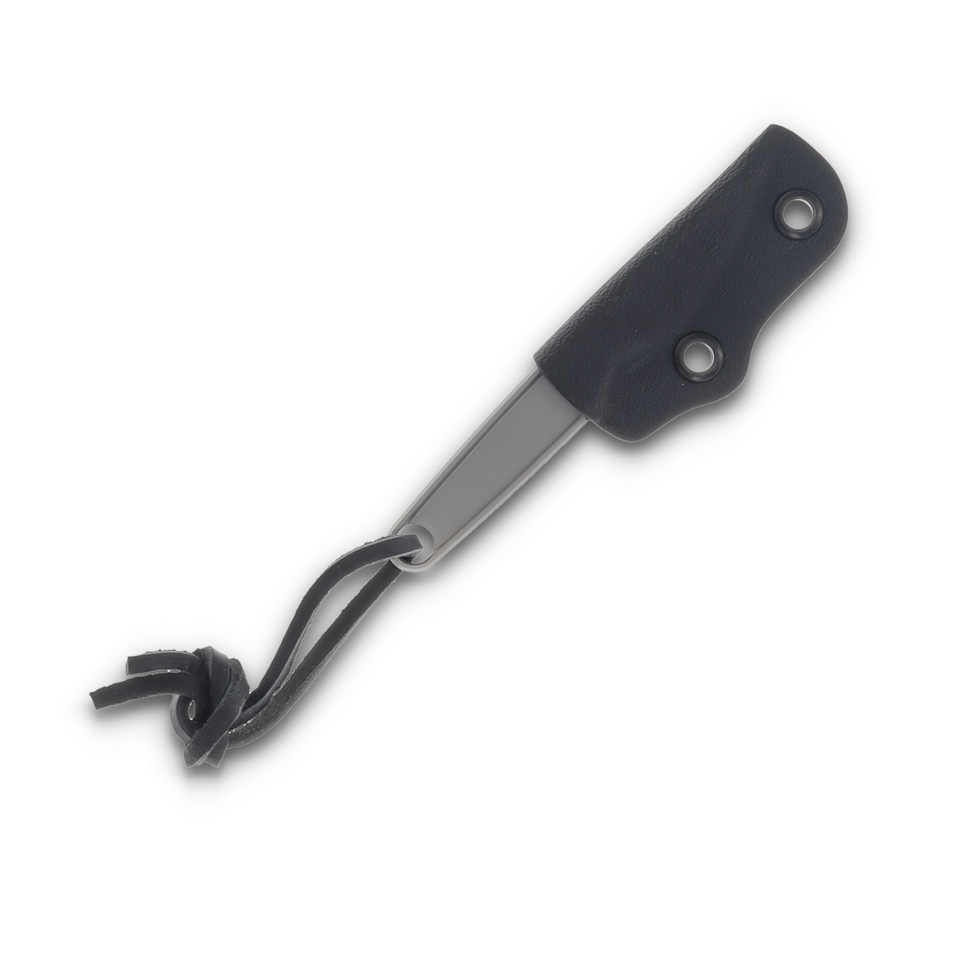 CRKT HangTi Fixed Blade Knife Gray 1.68in Plain Bead Blast Drop Point CR7066 View 6