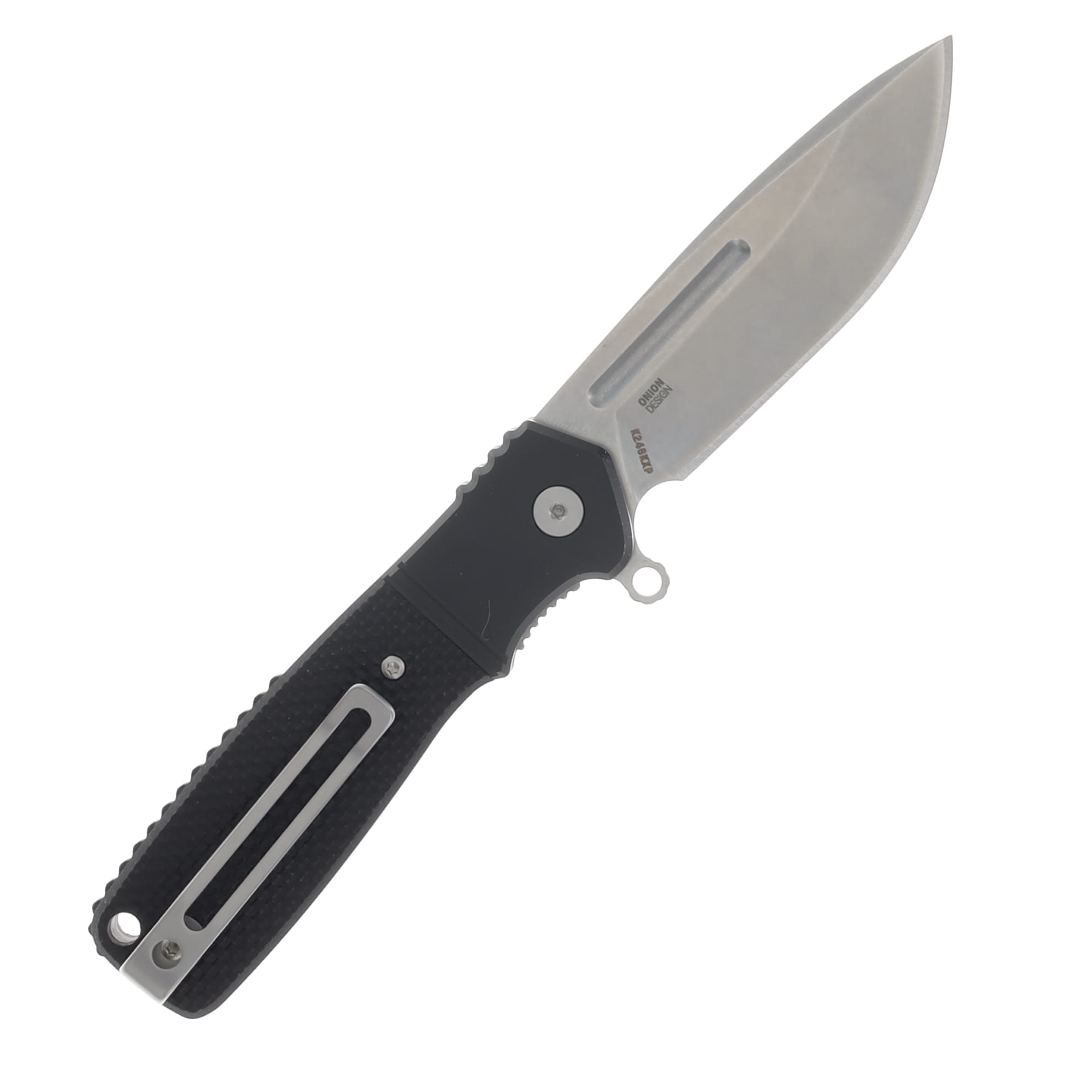 CRKT Homefront Compact Folding Knife 2.91in Plain Stonewash Drop Point CRK246KXP View 2