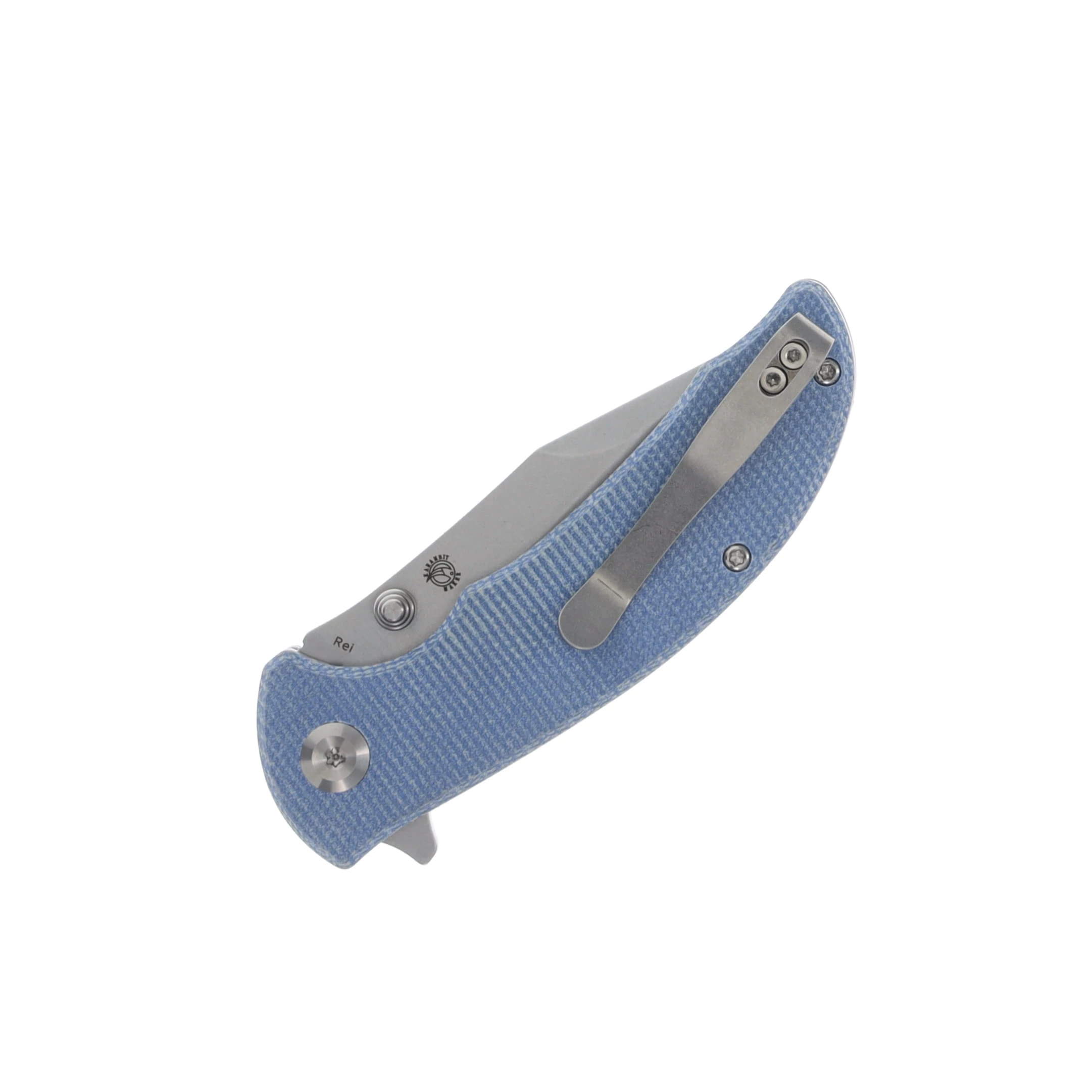 Tenable Knives REI Blue Micarta Handle Stonewashed 14C28N Blade T1061A1 View 4