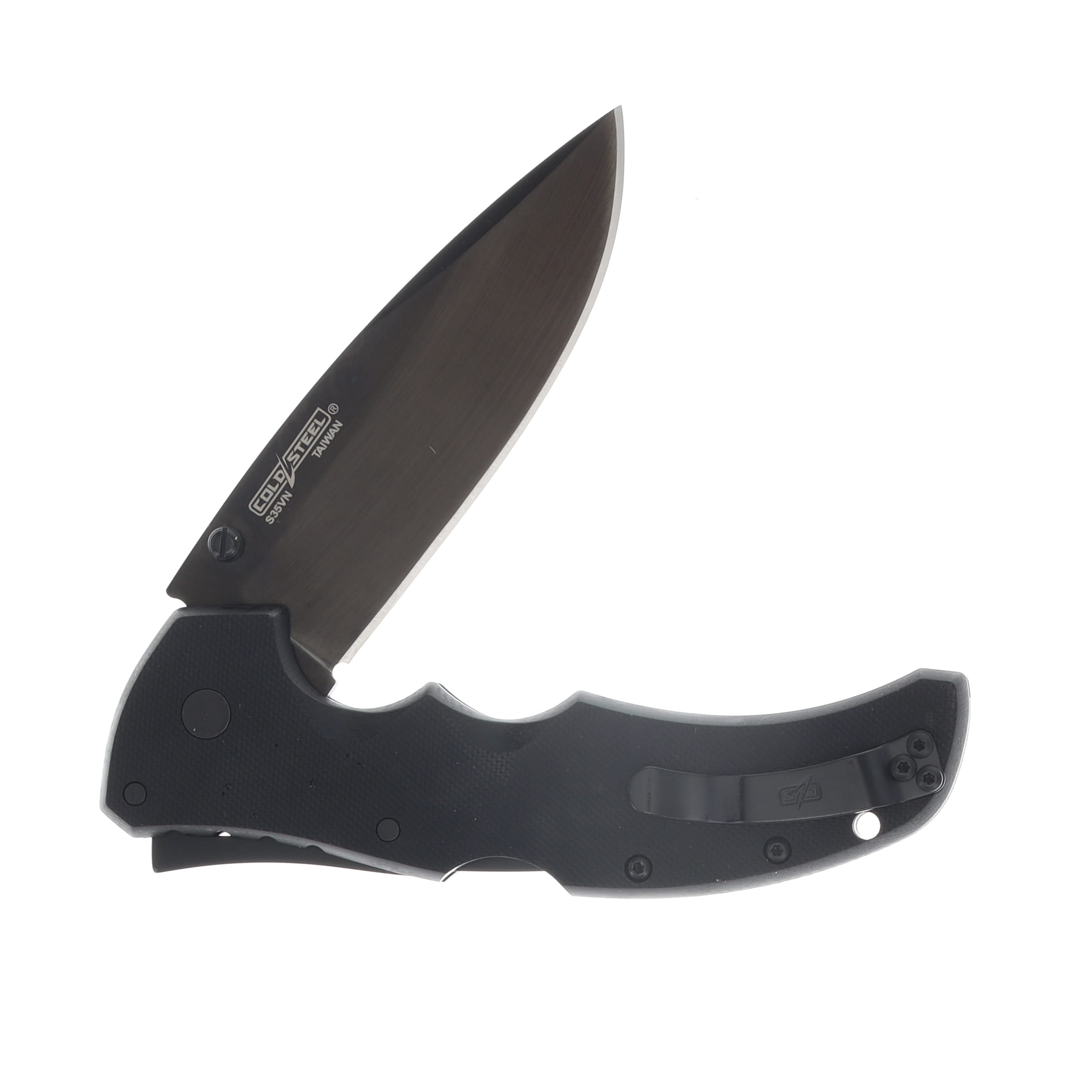Cold Steel Recon 1 Folding Knife 4in Black DCL Plain Spear Point Blade CS27BS View 4