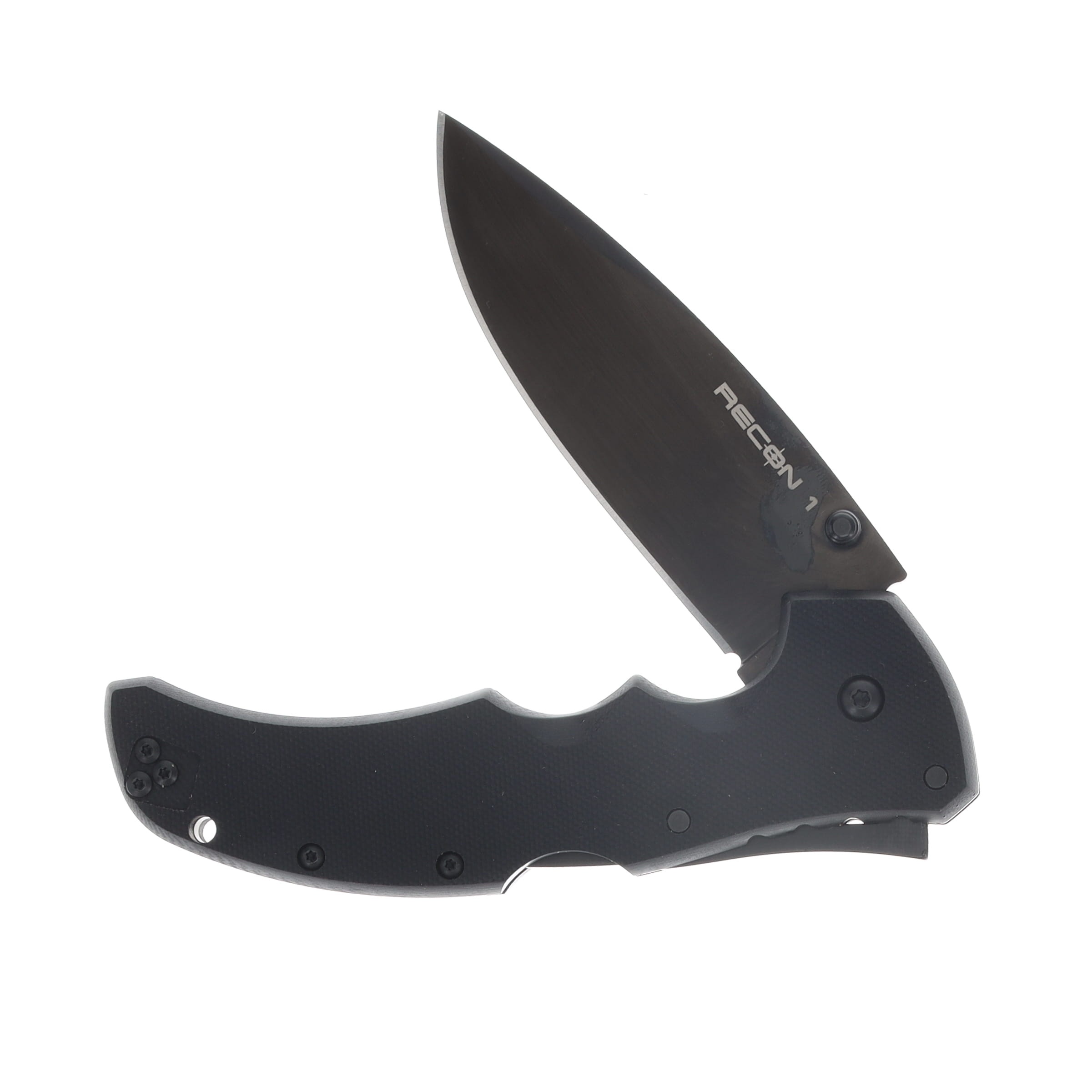 Cold Steel Recon 1 Folding Knife 4in Black DCL Plain Spear Point Blade CS27BS View 3