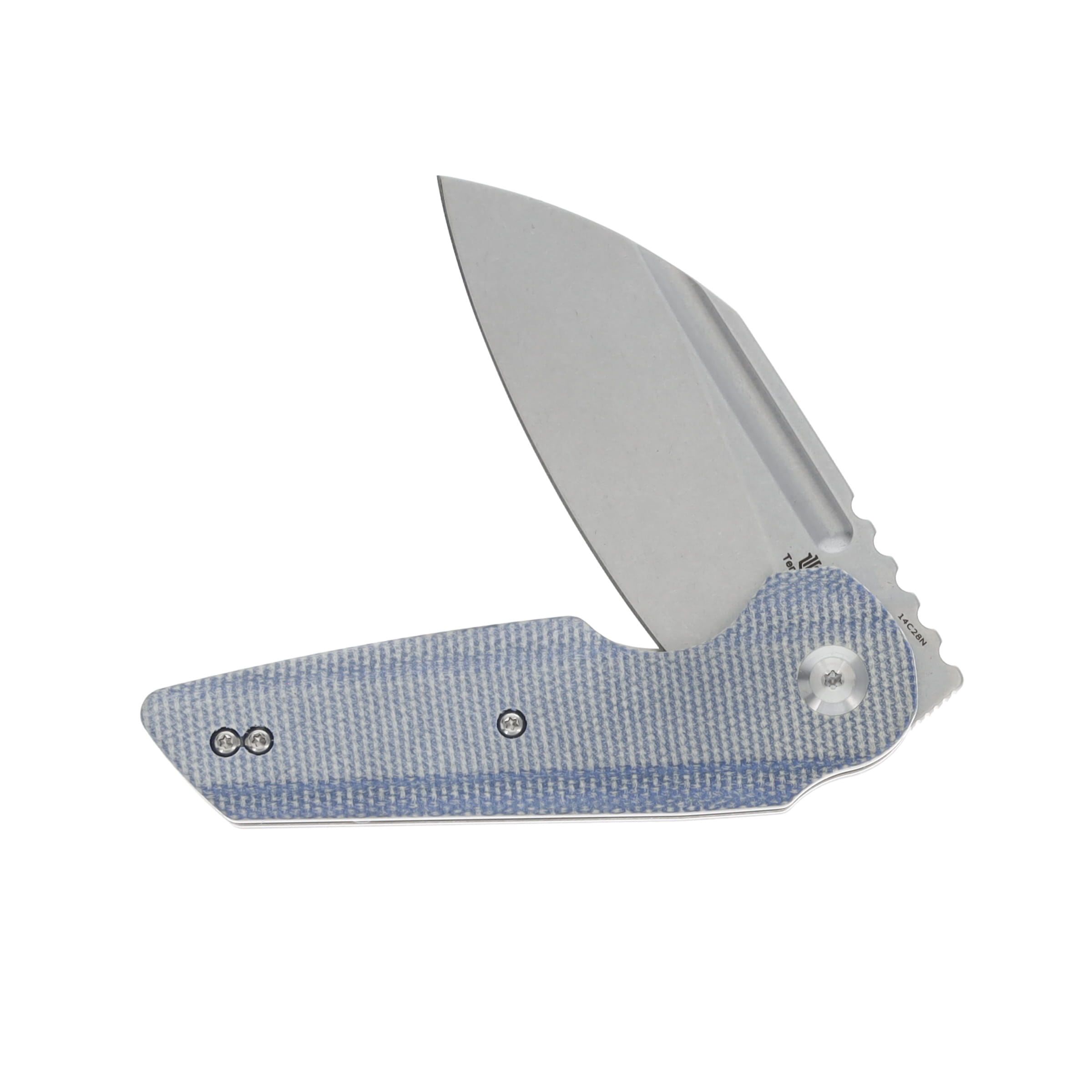 Tenable Knives Rafe L Blue Micarta Handle Stonewashed 14C28N Blade T1048A3 View 3