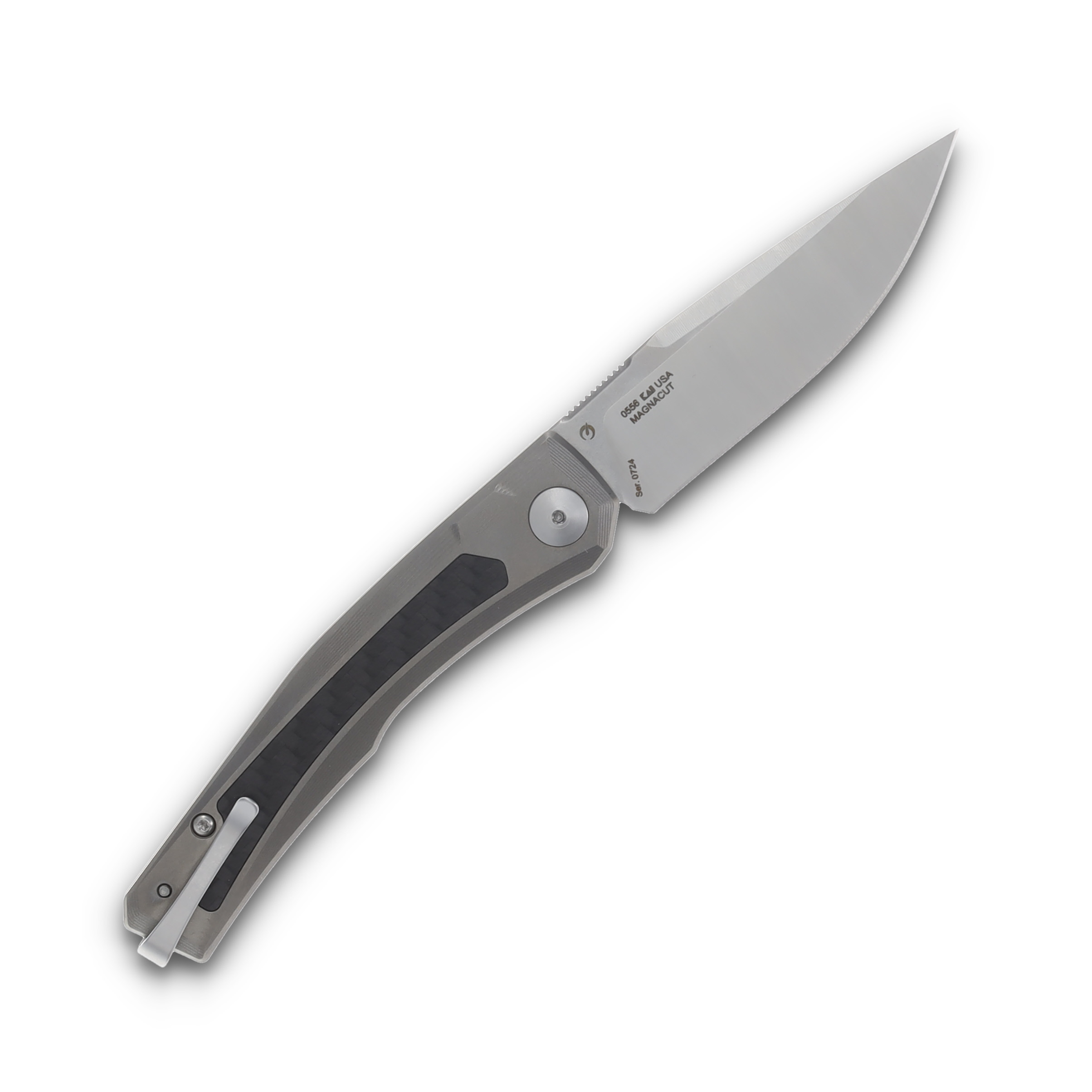 Zero Tolerance 0556 Out-The-Side Auto Titanium 3.35” 2-Tone Drop Pt AUZT0556 View 2