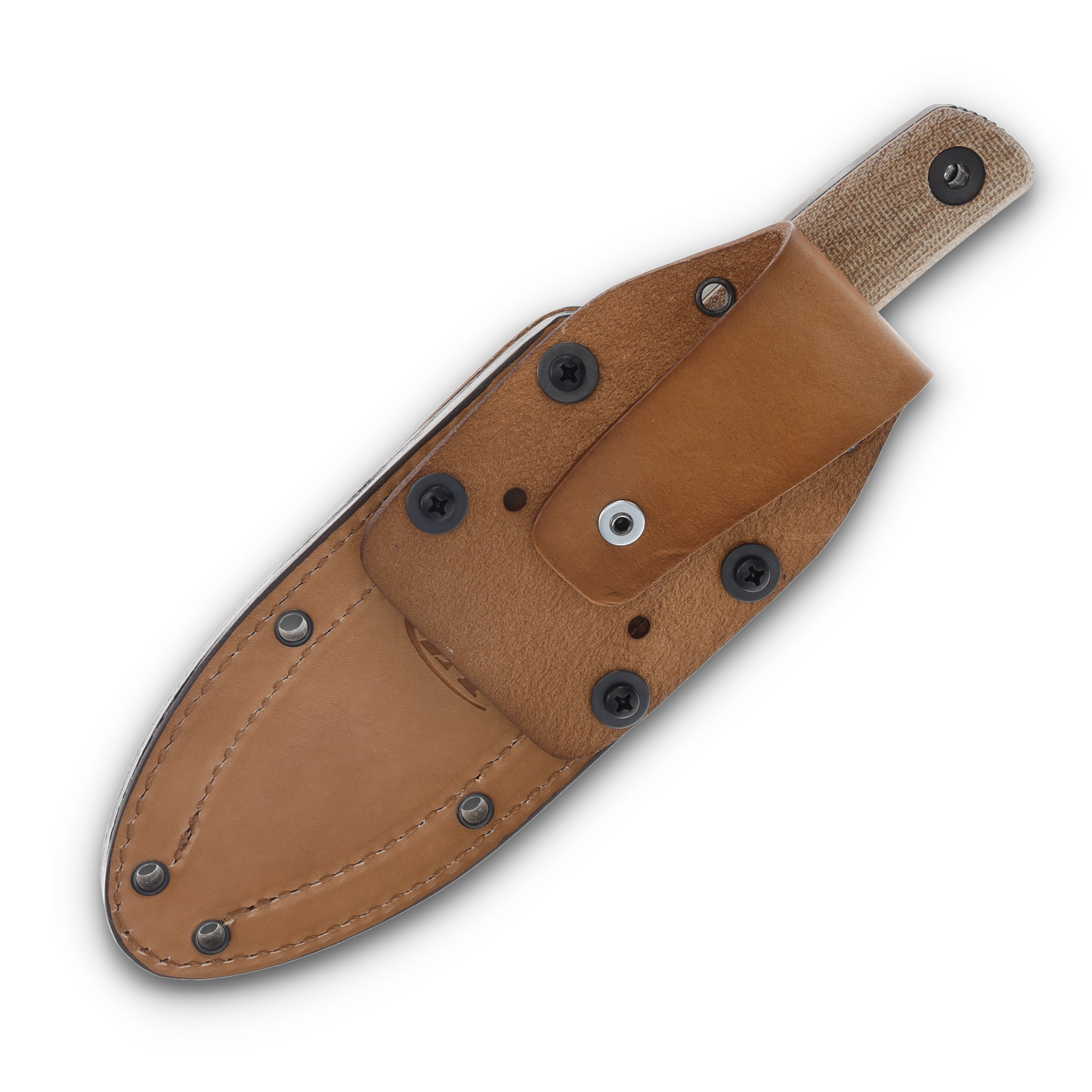 Zero Tolerance 0004 Fixed Blade Canvas Micarta 4.2in Dark Bronze Clip Point ZT0004 View 7