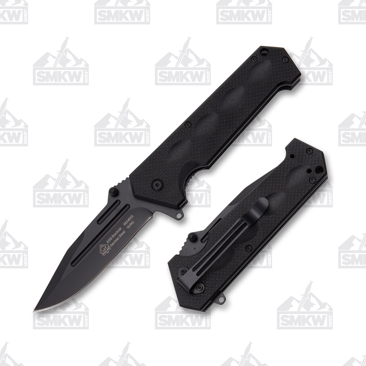 Puma SGB BlackCat 45 Tactical Folding Knife 3.5in Plain Edge G10 PKC6624002 View 1