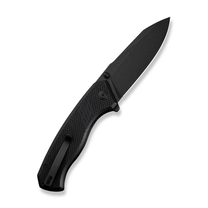 CIVIVI Placoid Black Coarse G10 3.67in Black Stonewashed Clip Point Blade C23079-1 View 2