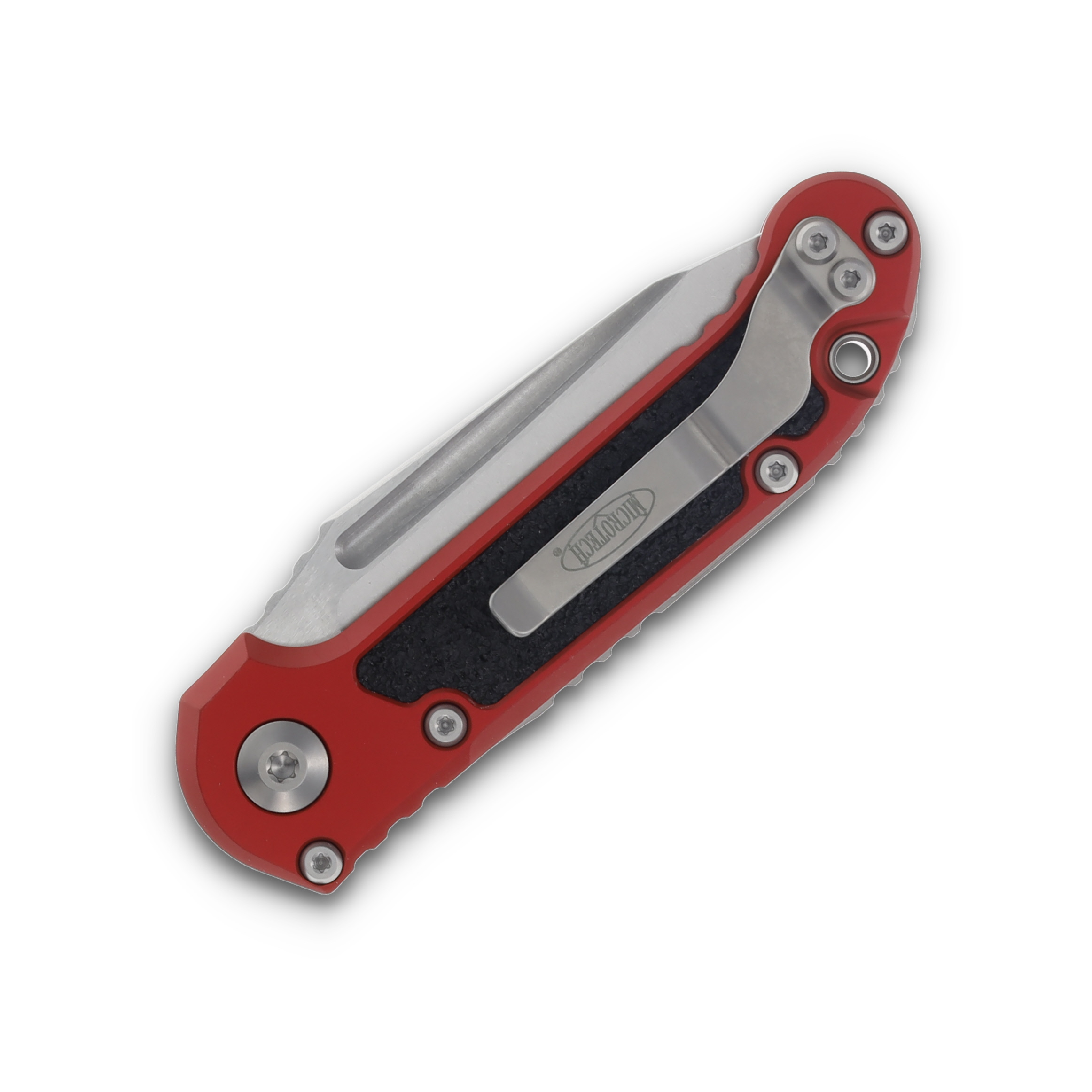 Microtech L.U.D.T. T/E Gen III Red Stonewash Full Serrated AUMT113612RD View 4