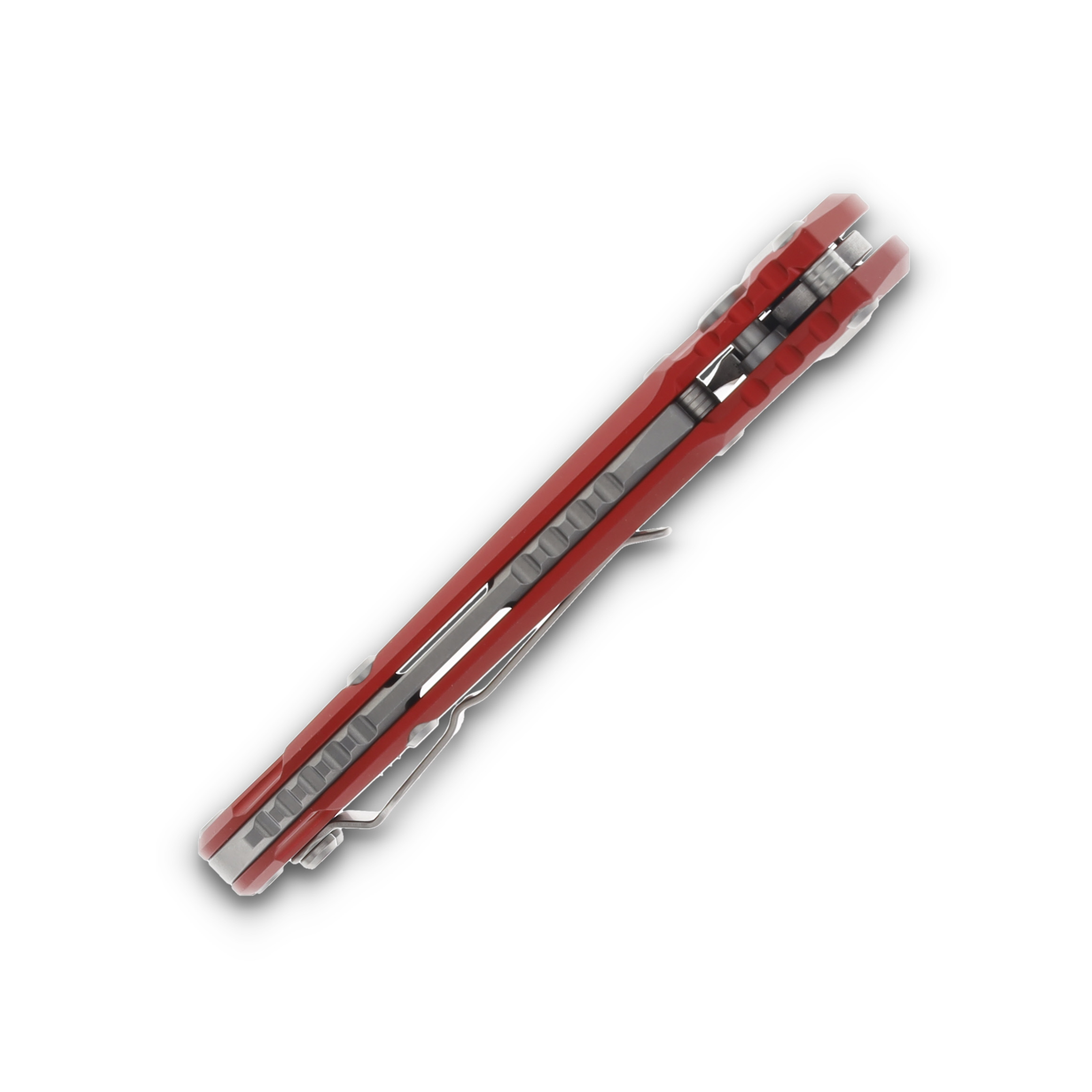 Microtech L.U.D.T. T/E Gen III Red Stonewash Full Serrated AUMT113612RD View 6