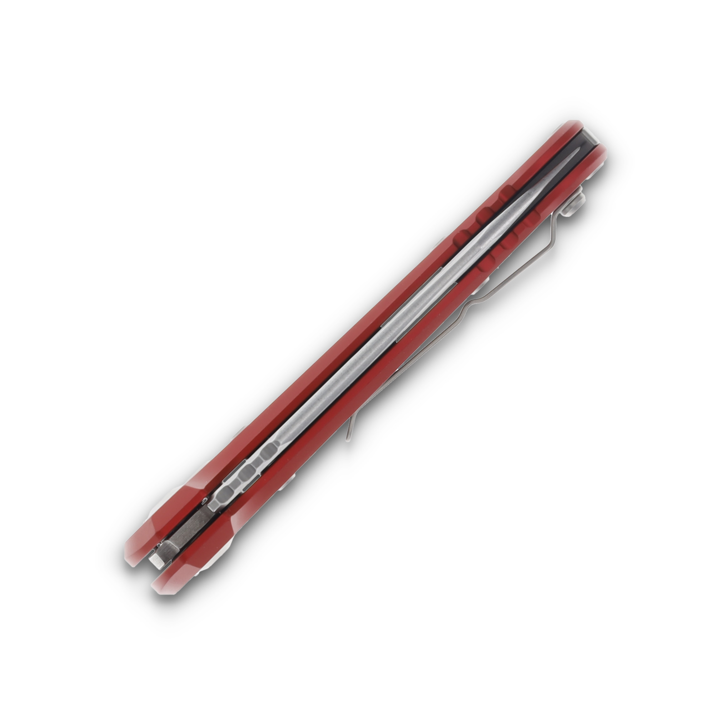 Microtech L.U.D.T. T/E Gen III Red Stonewash Full Serrated AUMT113612RD View 5