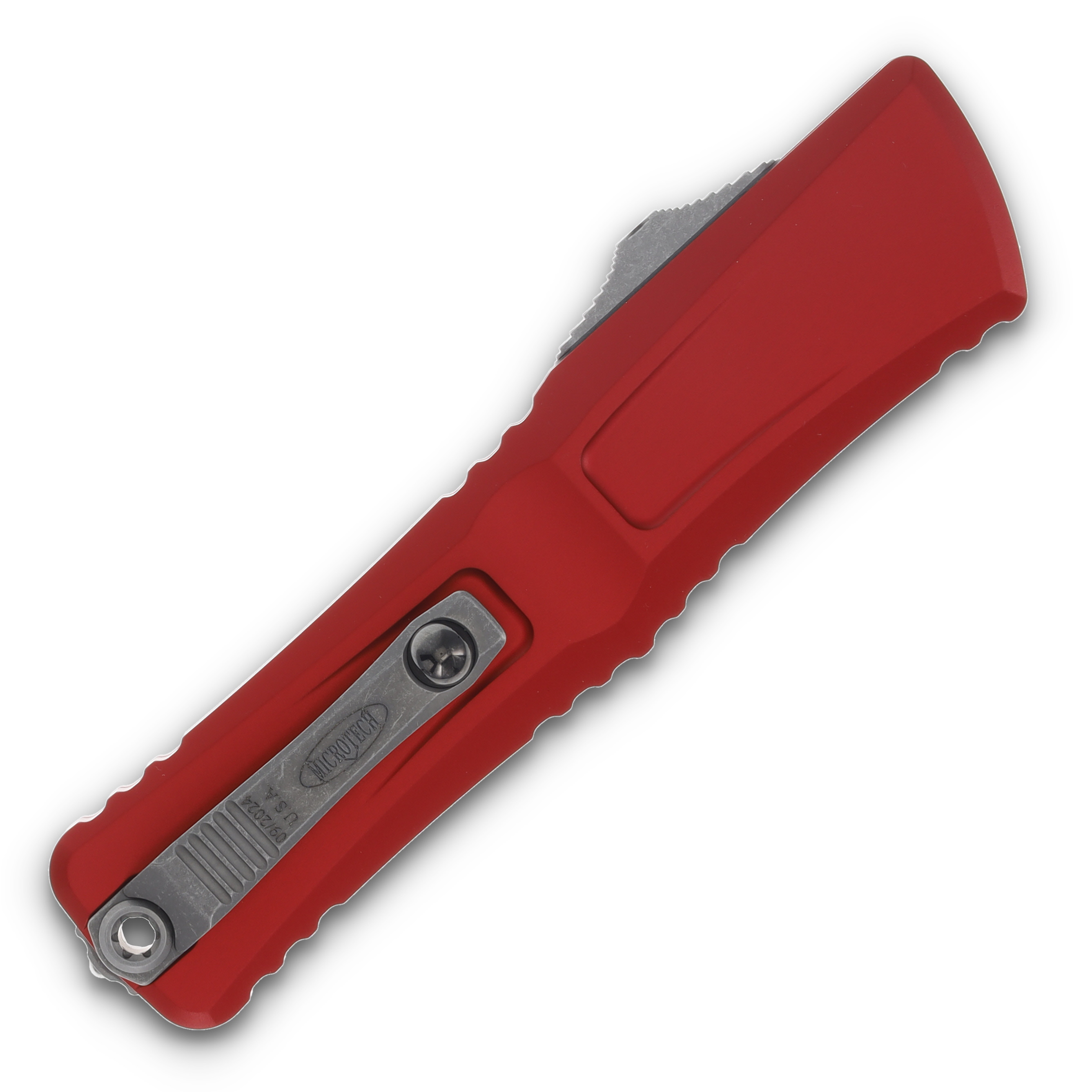 Microtech Combat Troodon D/E Gen III Red Apocalyptic Full Serrated AUMT114212APRD View 2