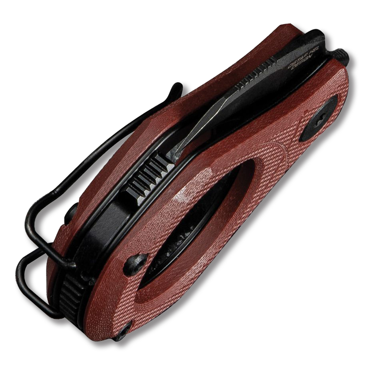 CIVIVI Pyrus Slipjoint Utility Knife Burgundy G10 Black Hawkbill Blade C23038-1 View 5