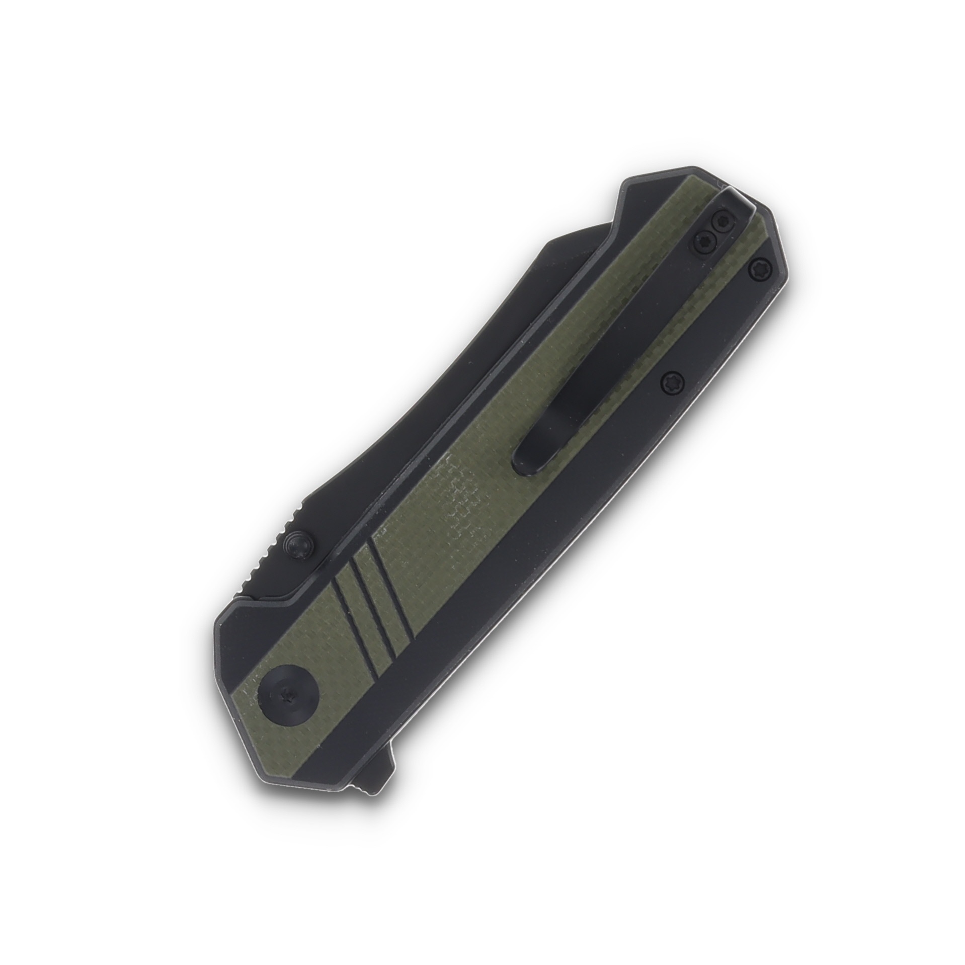 SENCUT Draxor Green and Black 3.7 Inch Plain Black Sheepsfoot S24035-2 View 6