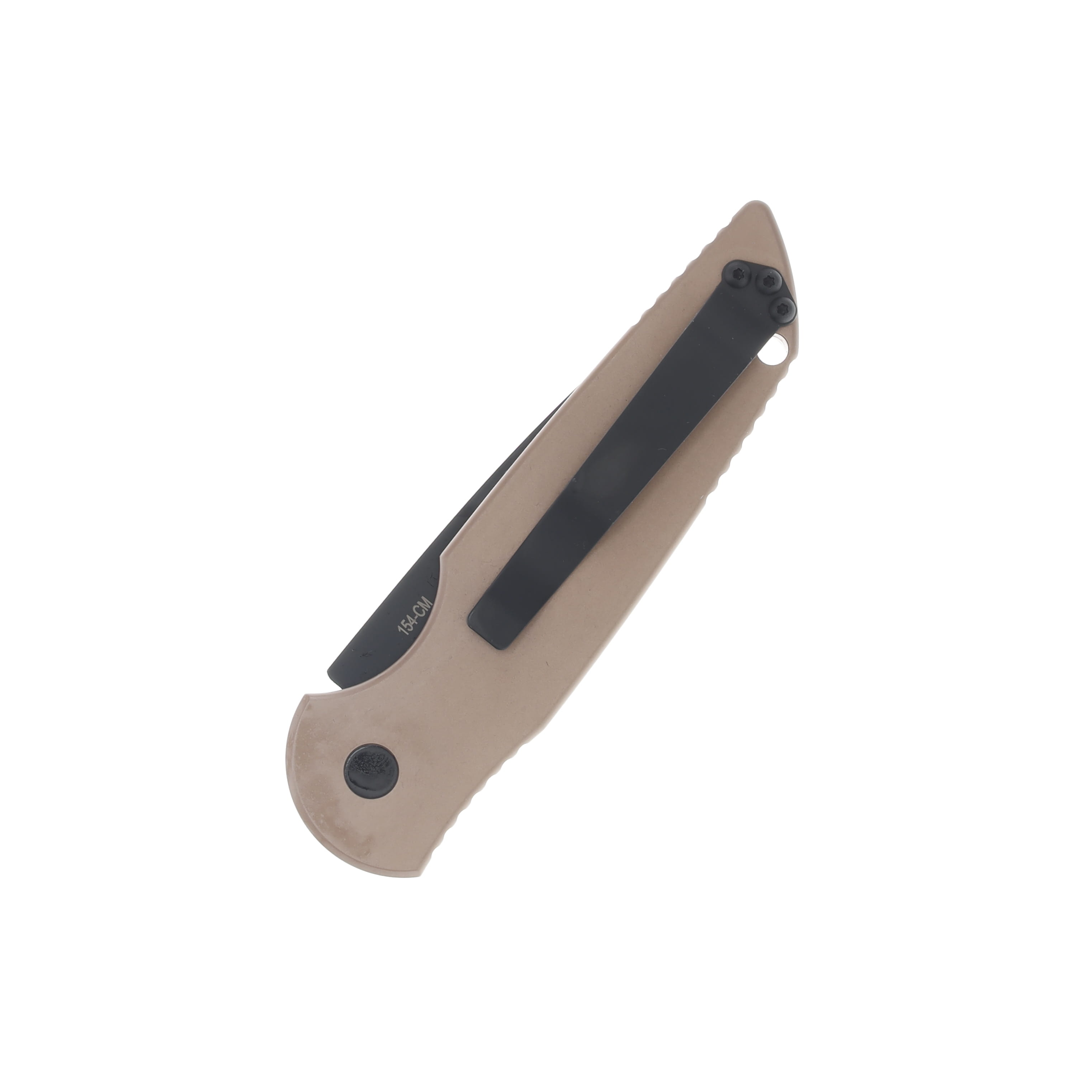 Pro Tech Auto TR-3 Tactical Response 3 FDE Aluminum Knife 3.5in Black DLC Blade AUPTTR-3 BT-FDE View 2