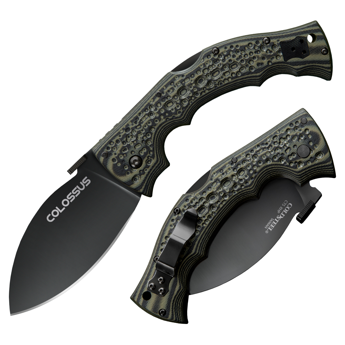 Cold Steel Colossus XHP Black G-10 Handle Black DLC XHP Blade CS-28DWB View 5